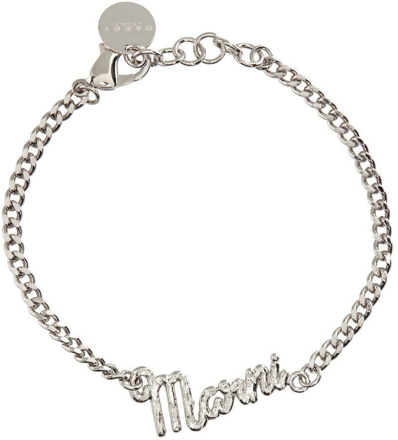 Marni !DS! FW22 Marni Silver Logo Bracelet Size ONE SIZE - 3 Thumbnail