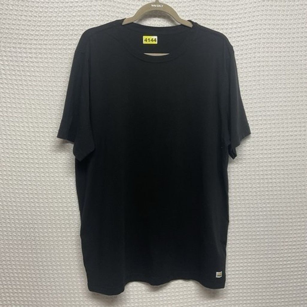 Vuori Vuori Tuvalu Black Cotton Blend Short Sleeve T-Shirt Men XL Size US XL / EU 56 / 4 - 1 Thumbnail