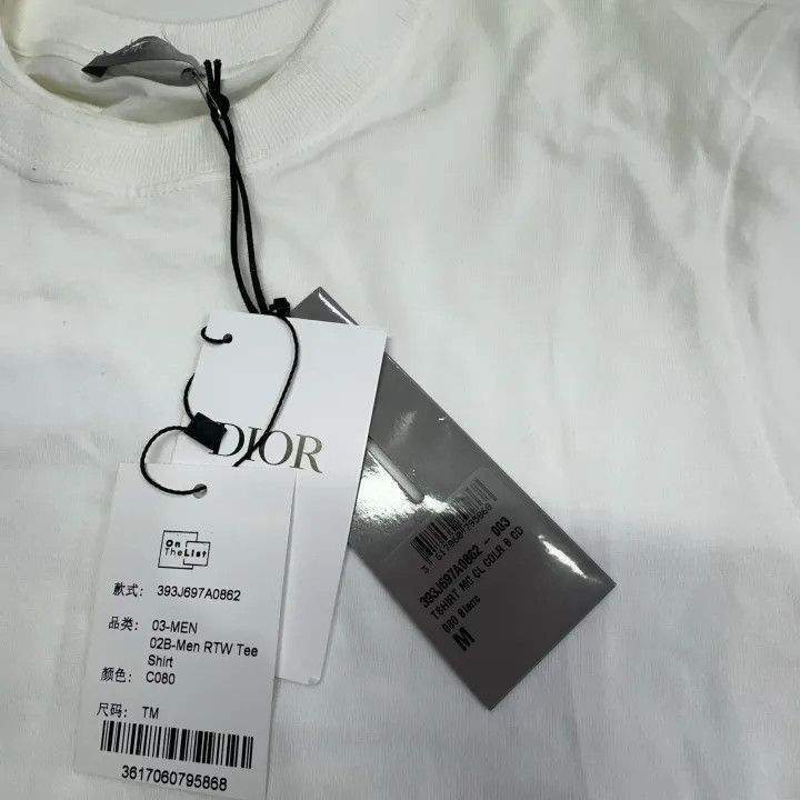 Dior Dior Dior SS23 Simple White Short Sleeve T-Shirt 0079-2507 Size US M / EU 48-50 / 2 - 3 Thumbnail