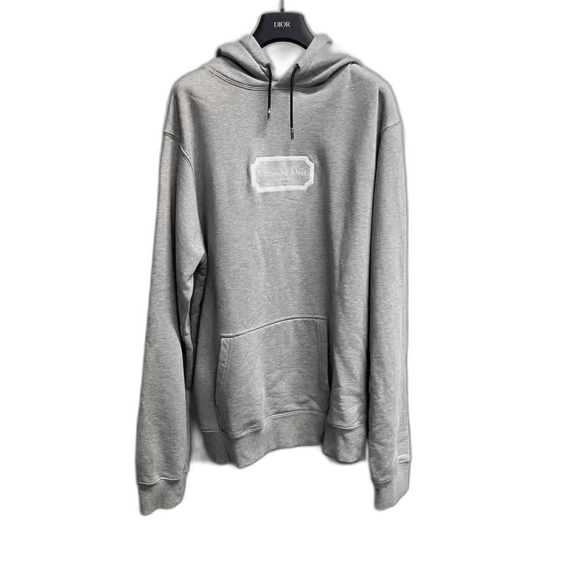 Dior Dior Gray Letter Print Hooded Sweatshirt Size US M / EU 48-50 / 2 - 1 Thumbnail