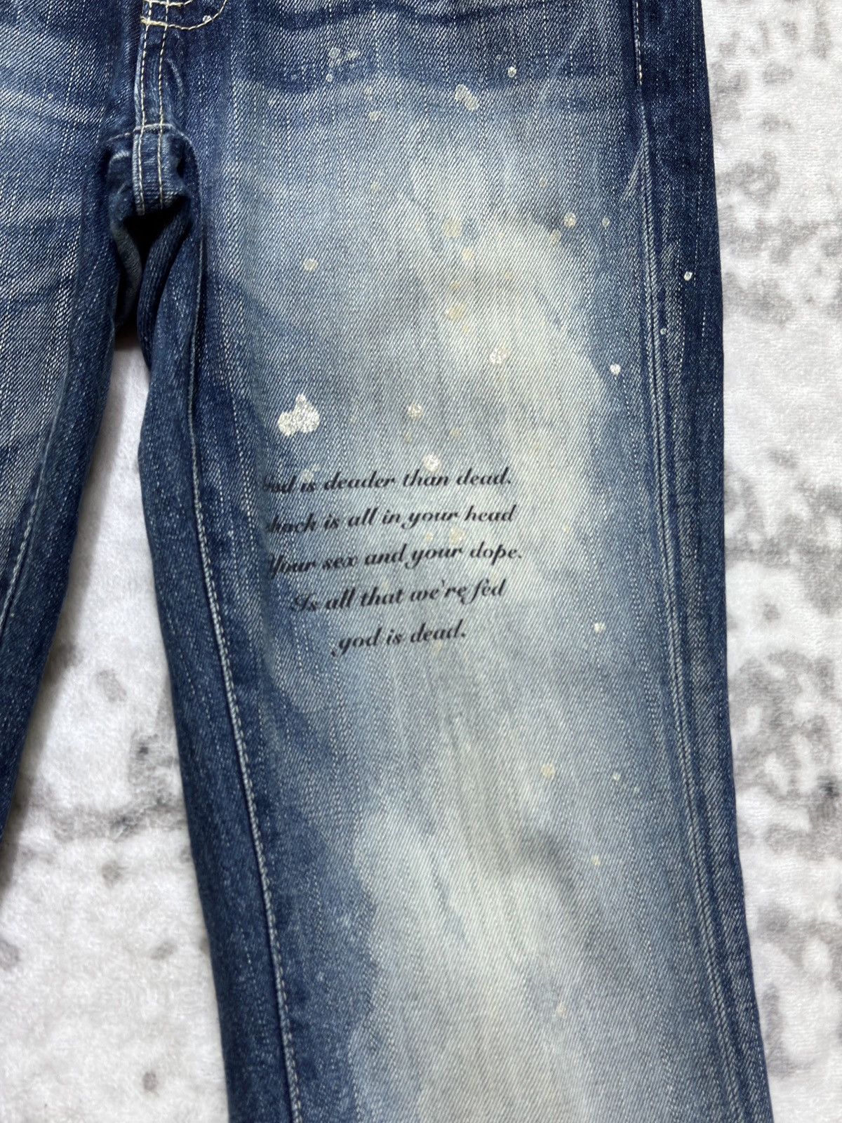 Vanquish Vintage Vanquish Distressed Paint Splatter Flared Low Rise Size US 30 / EU 46 - 6 Thumbnail