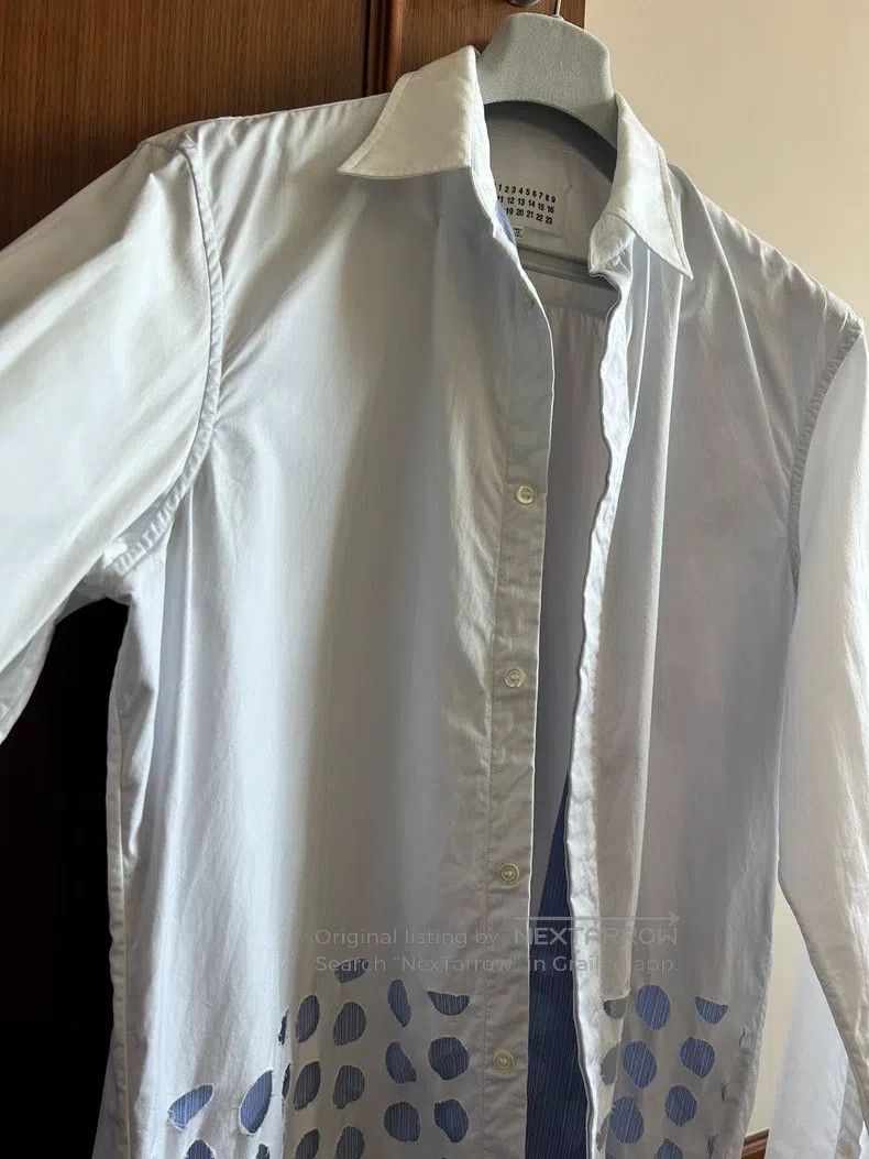 Maison Margiela Maison Margiela Size39 Classic hole-hole shirt Size US XXS / EU 40 - 1 Thumbnail