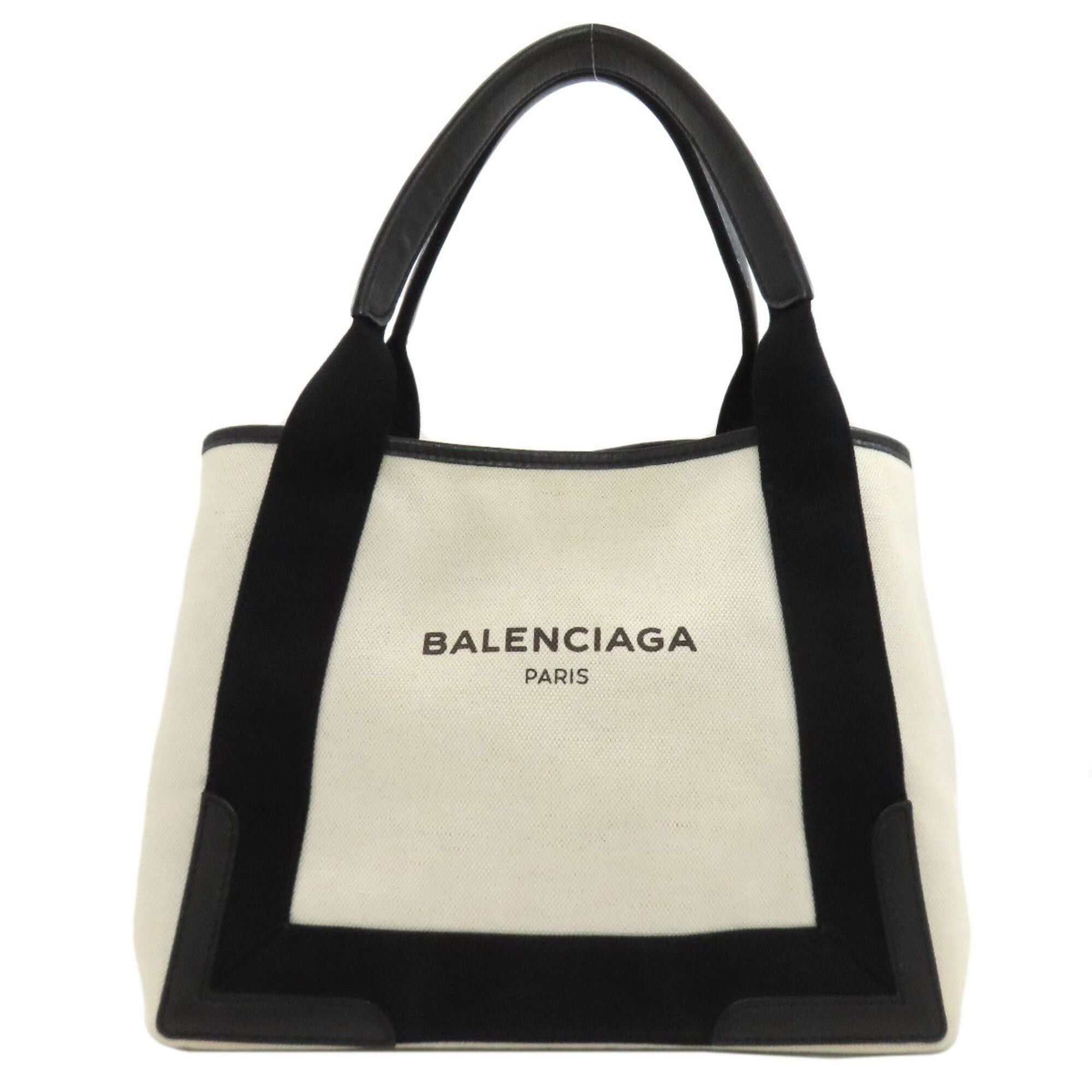 Balenciaga Balenciaga 339933 Navy Cabas Handbag Canvas Women's BALENCIAGA Size ONE SIZE - 1 Thumbnail