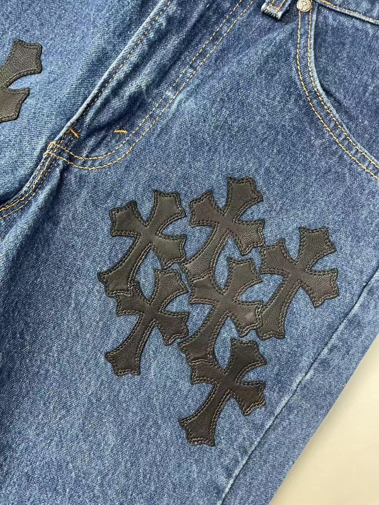 Chrome Hearts Chrome Hearts Levi's 517 Black Cross Patch Jeans Size 29" - 6 Thumbnail