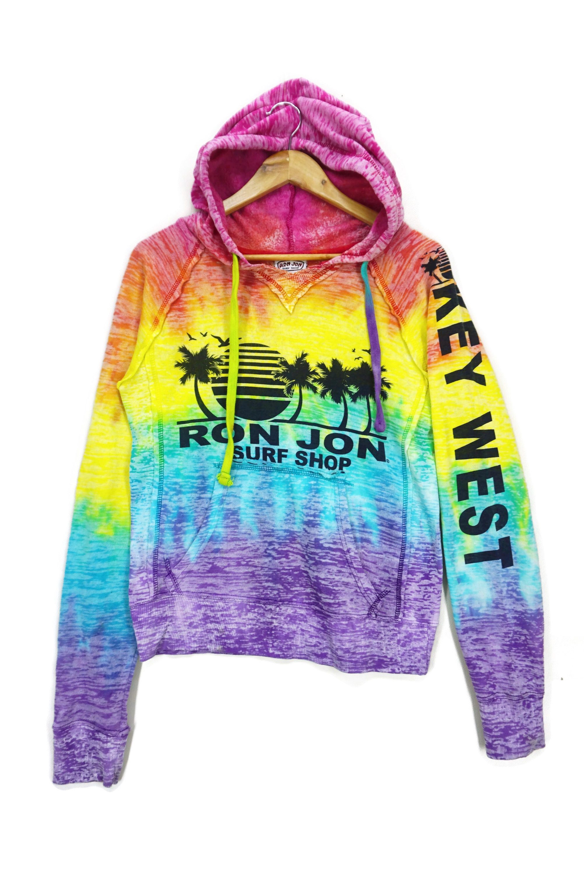 Ron Jon Surf Shop Key West Multicolor Hoodie Size S Y2K Tie Dye Beach Pullover Size S / US 4 / IT 40 - 1 Thumbnail