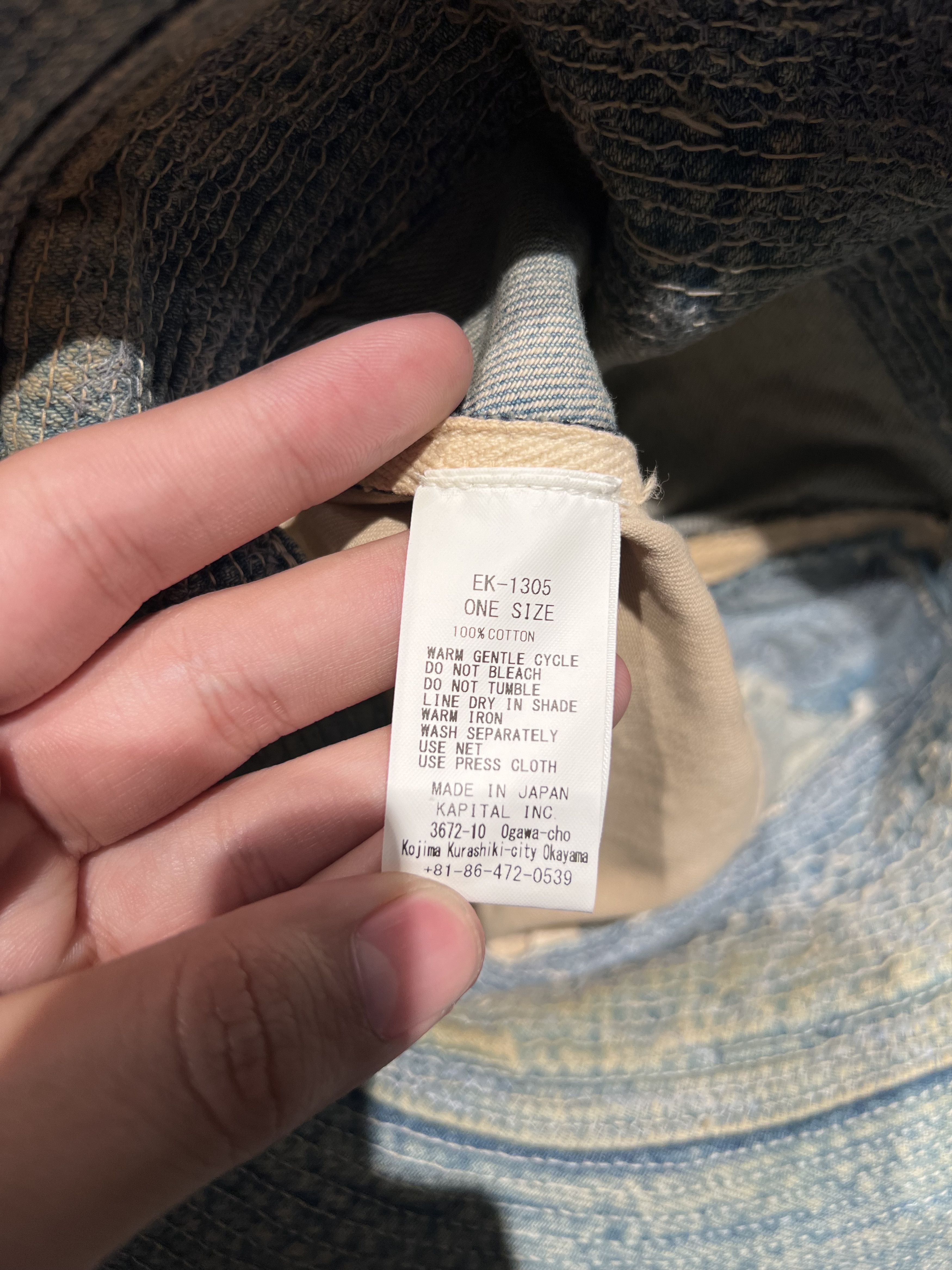 Kapital Kapital Old Man Bucket Hat Size ONE SIZE - 4 Thumbnail