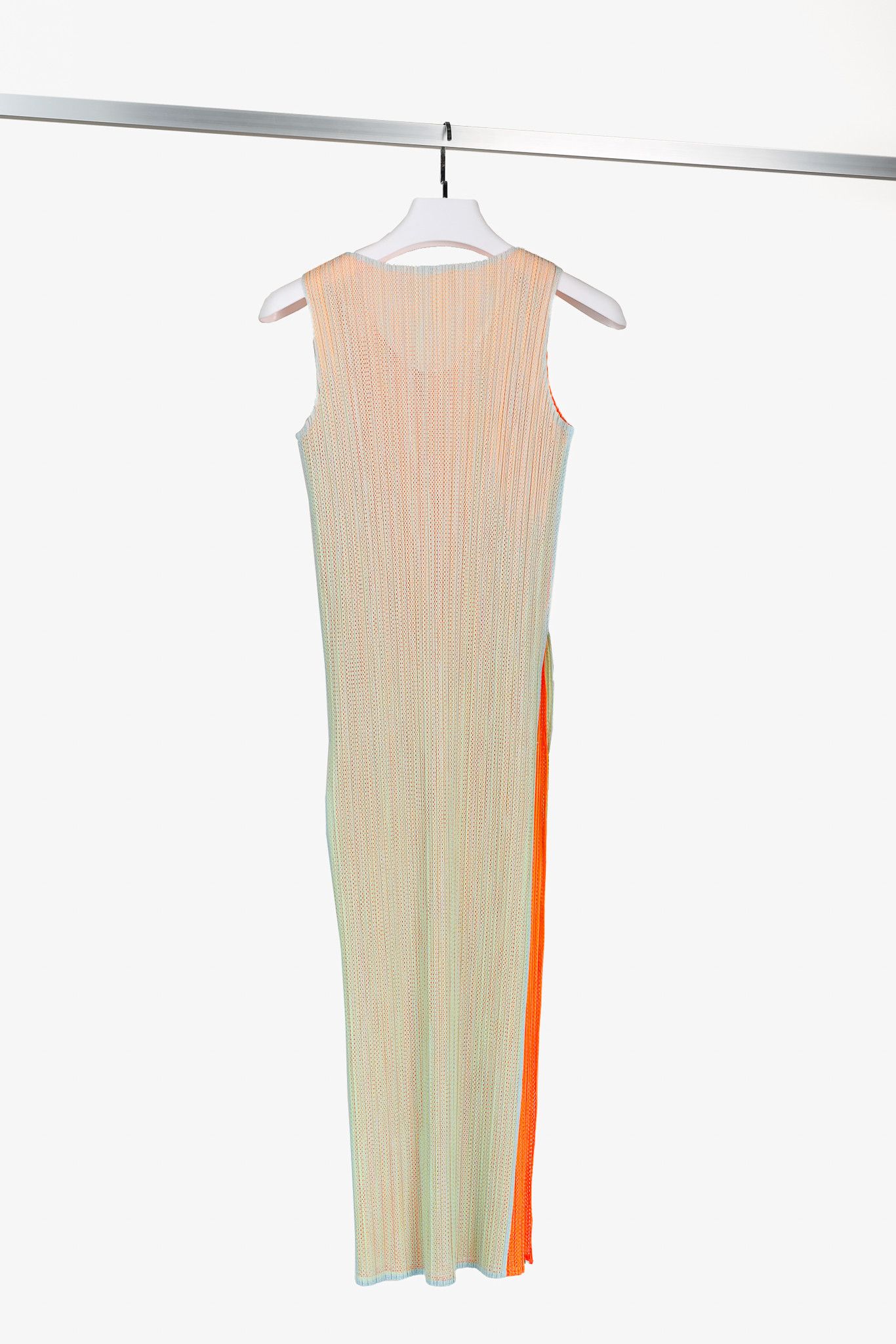 Pleats Please Issey Miyake Pleats Please Issey Miyake Gradient Mesh Overlay Dress Size M / US 6-8 / IT 42-44 - 2 Thumbnail