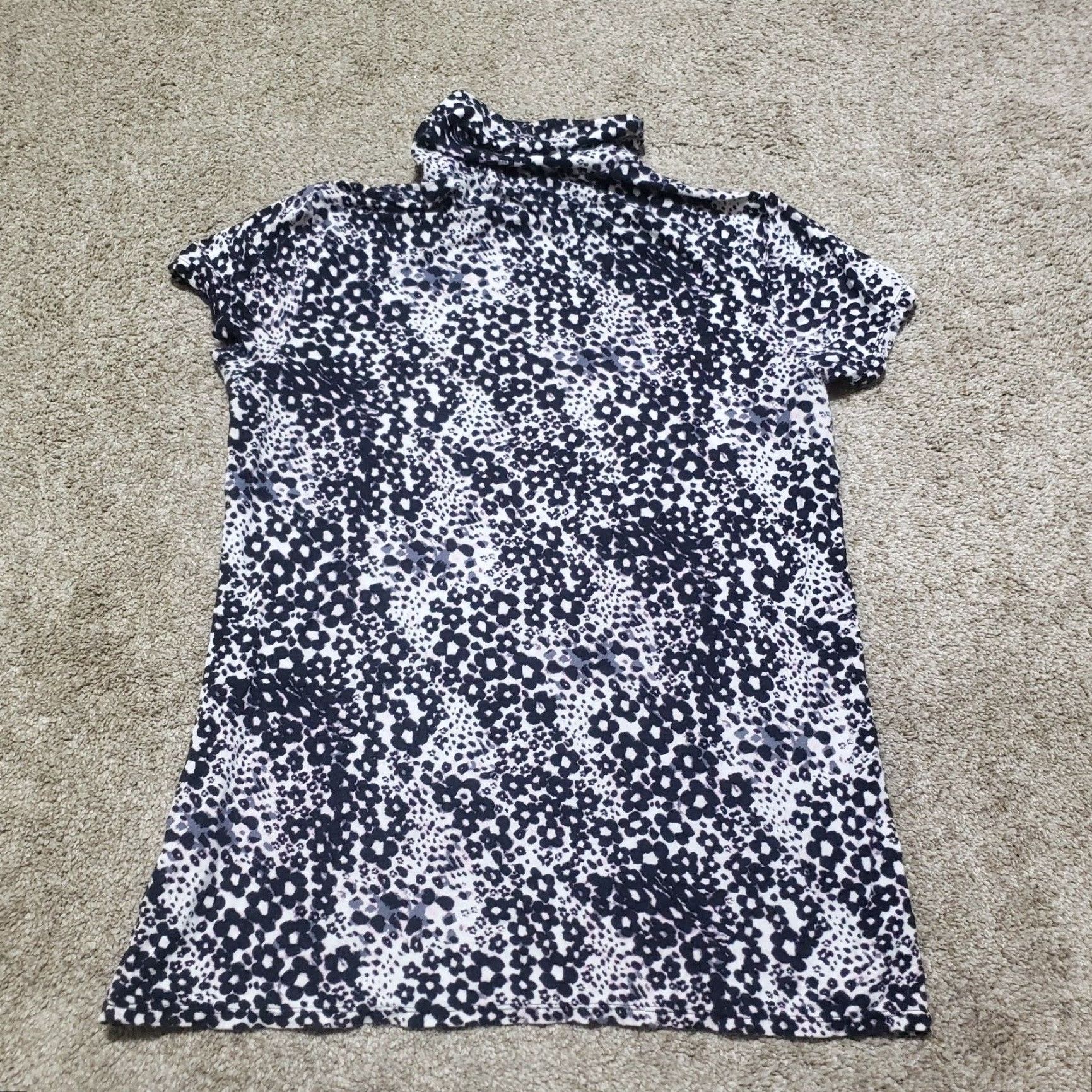 Madison Madison Shirt Womens L Turtleneck Sleeveless Black Grey Multicolor Casual Modern All Seasons Regular . Size L / US 10 / IT 46 - 5 Thumbnail