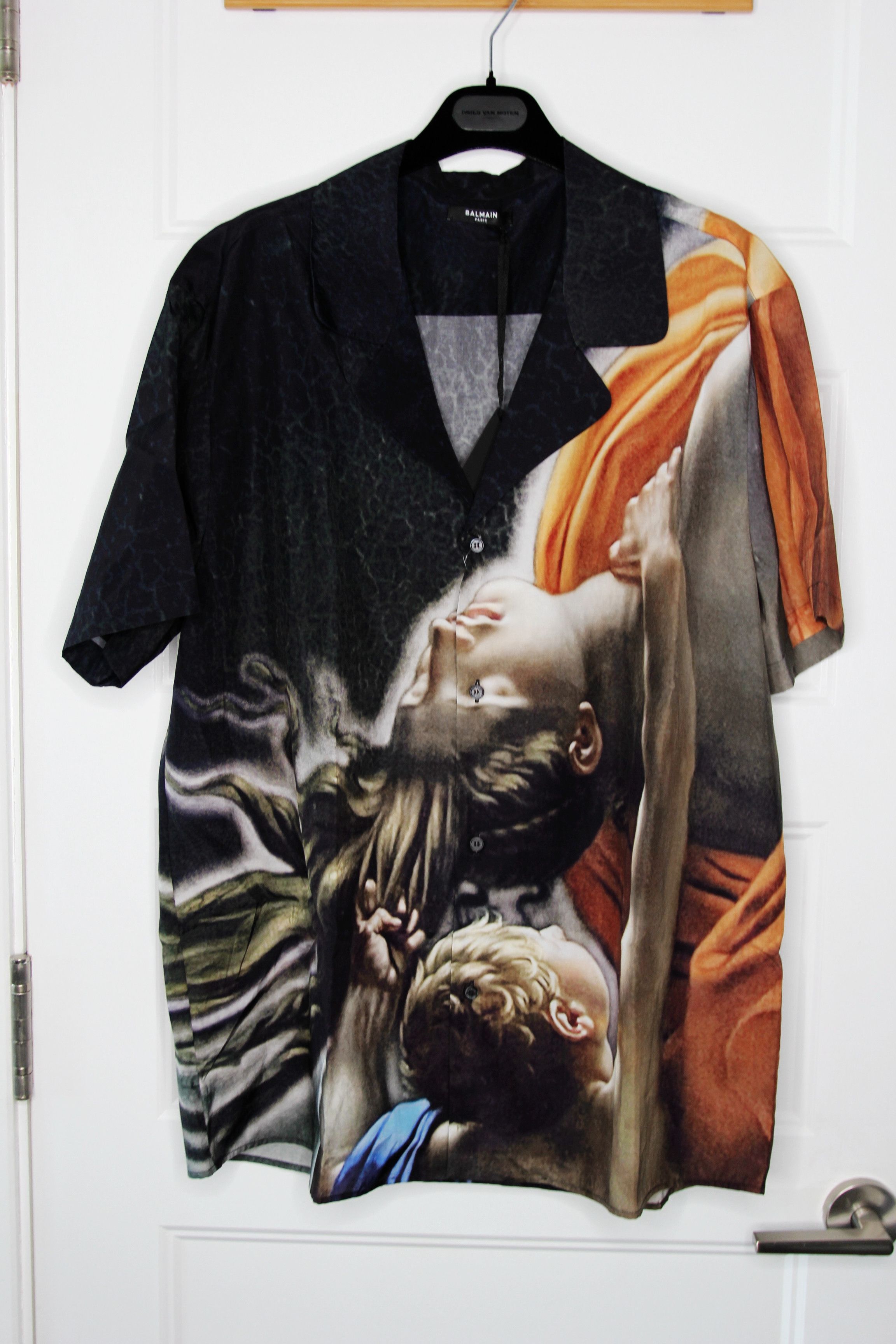 Balmain BNWT SS23 BALMAIN BAROQUE MOTIF SHIRT 42 Size US L / EU 52-54 / 3 - 2 Thumbnail