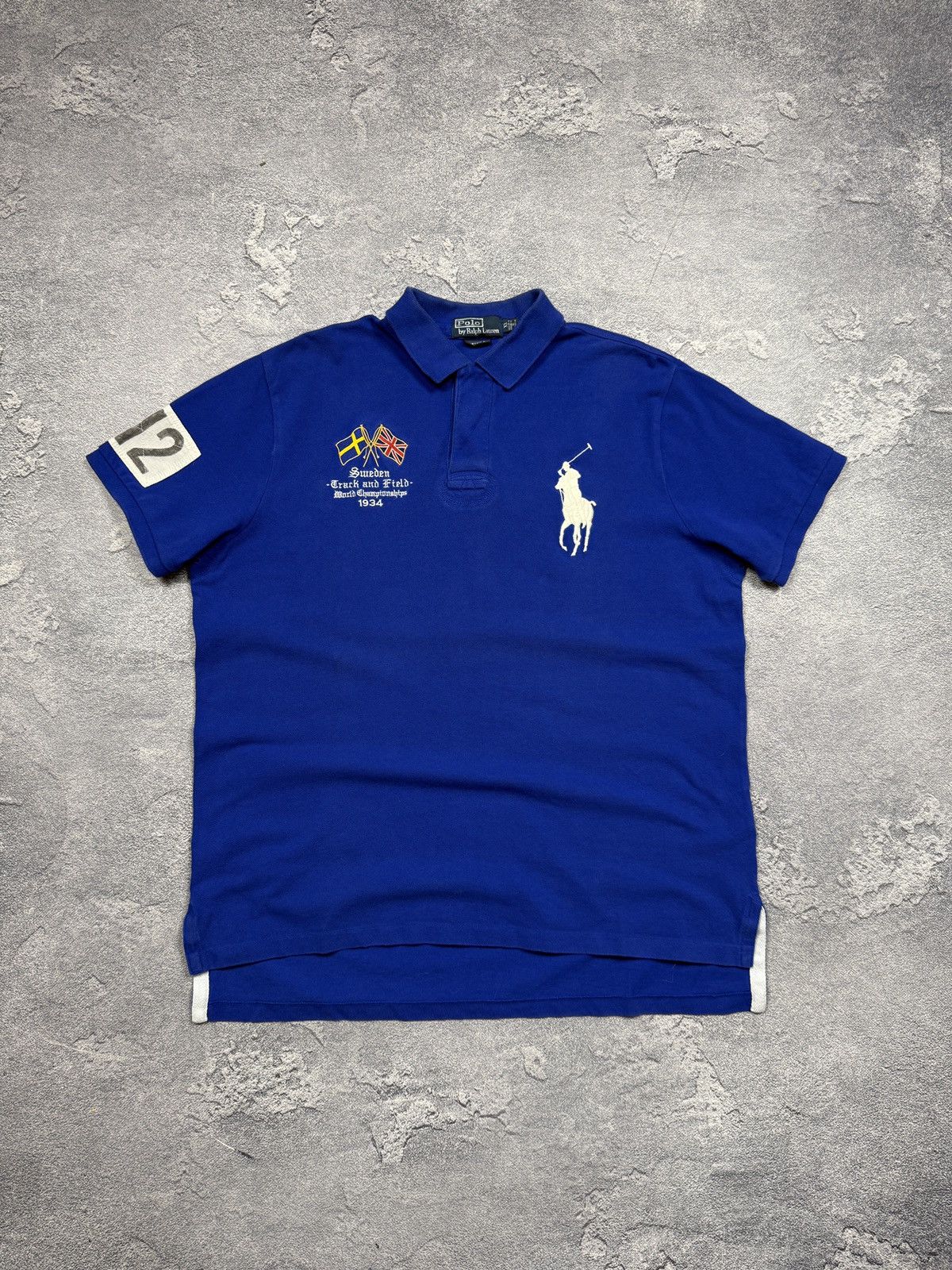 Polo Ralph Lauren Vintage Polo By Ralph Lauren Chief Keef Style 12 Sweden Polo Size US XL / EU 56 / 4 - 3 Thumbnail