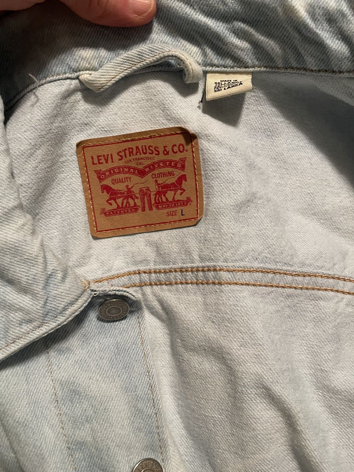 Levi's Demin jacket tye dye Size L / US 10 / IT 46 - 2 Thumbnail