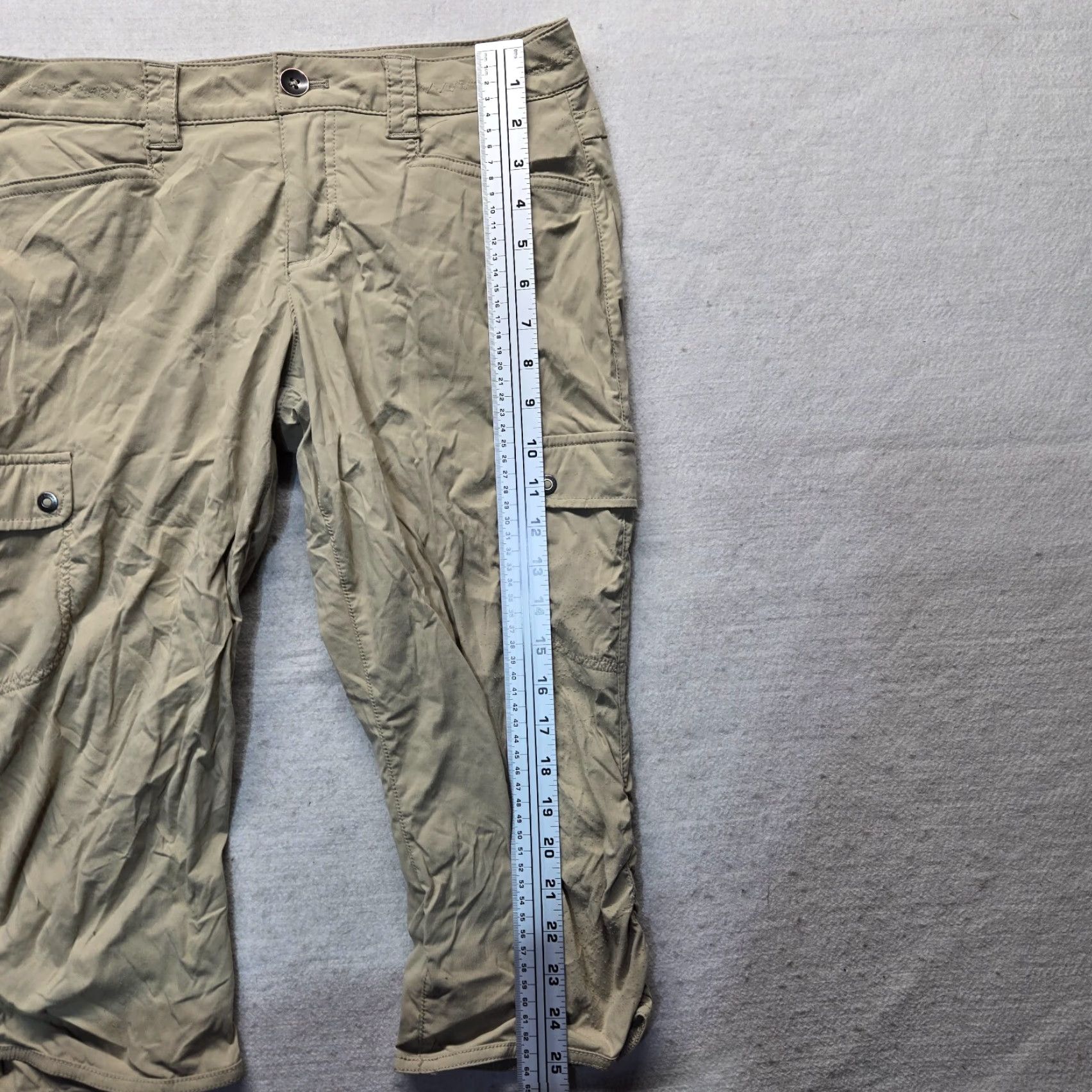 Eddie Bauer EDDIE BAUER Pants Cargo Cropped Khaki Brown 4P Women Adult Tapered Pockets Casual Outdoor Shoes? Size 27" / US 4 / IT 40 - 5 Thumbnail