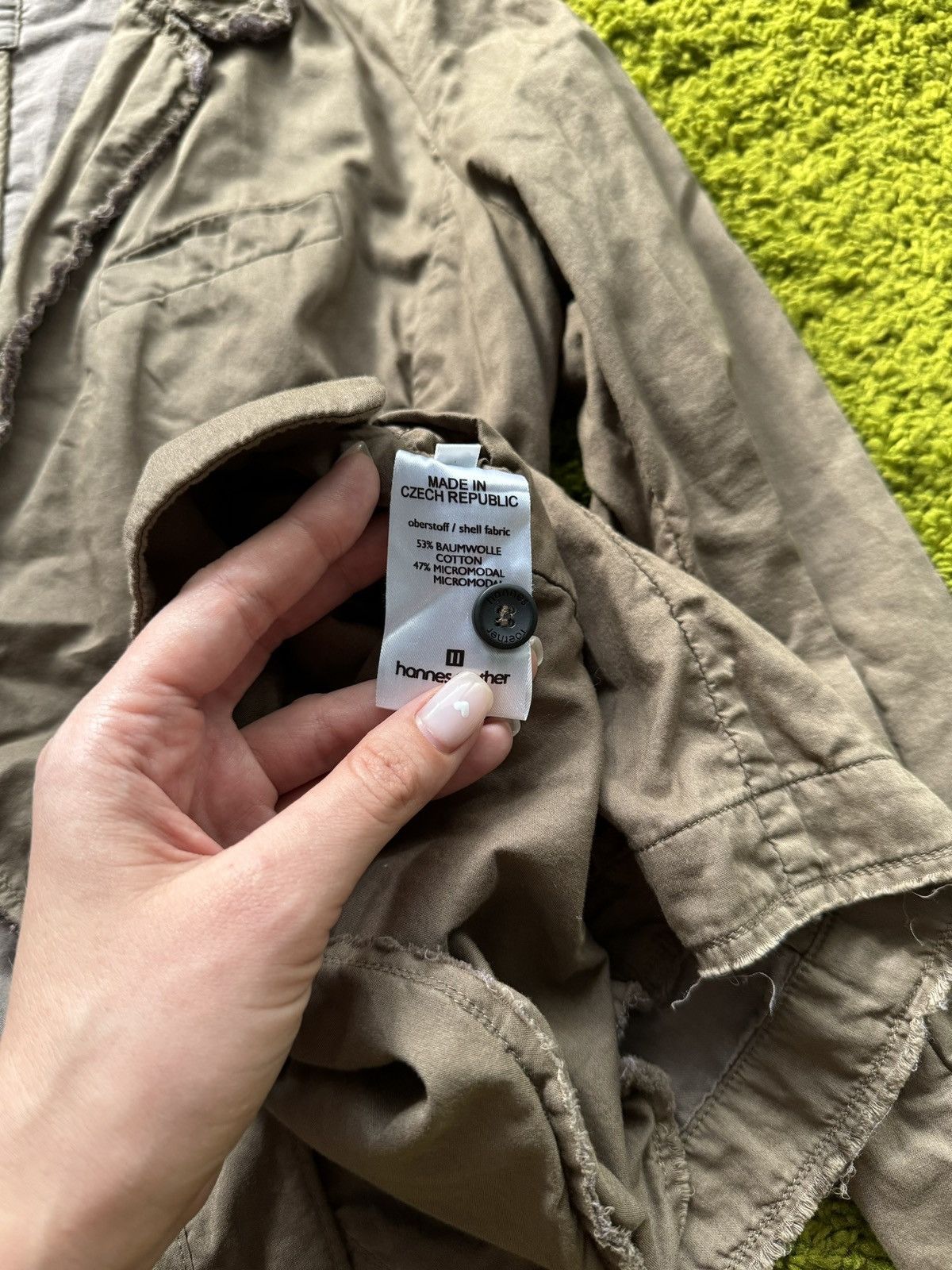 Designer × hannes roether Hannes Roether avant garde khaki blazer Size S / US 4 / IT 40 - 5 Thumbnail
