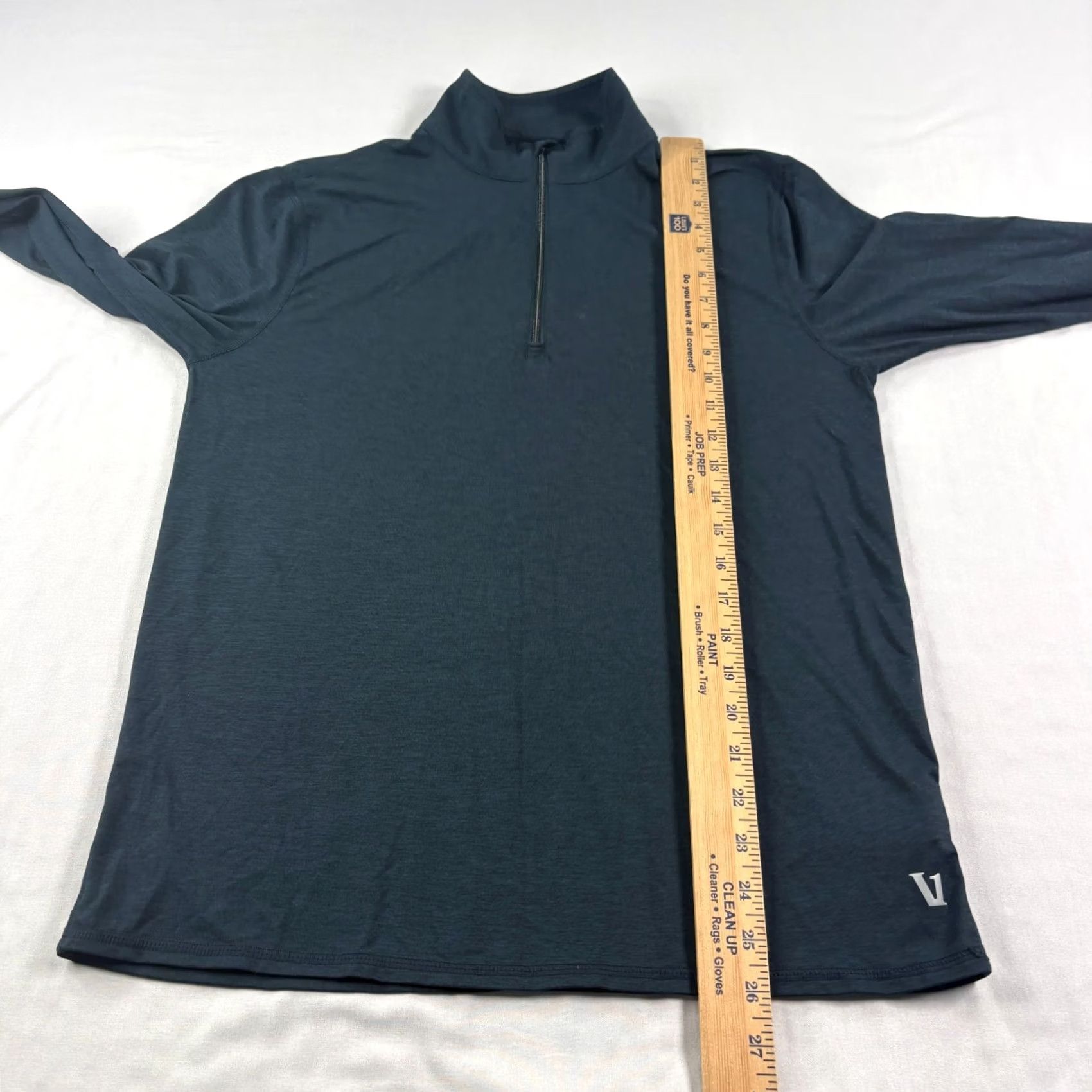 Vuori Vuori Shirt Mens Small Blue Ease Performance 1/2 Zip Pullover Golf Stretch Size US S / EU 44-46 / 1 - 5 Thumbnail