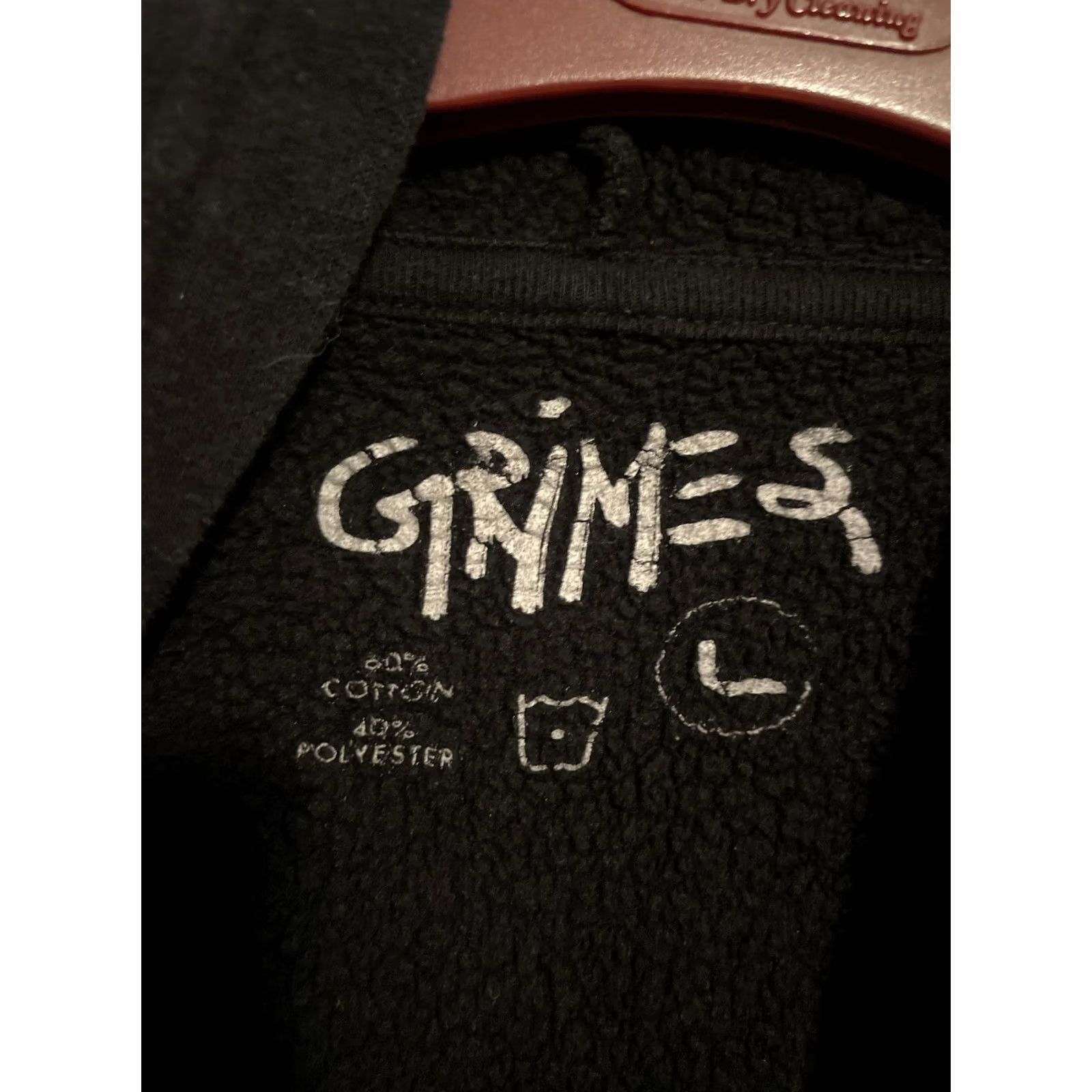 Vintage VINTAGE Grimes Tour Hoodie L Visions Black Graphic Print Hooded Pullover Unisex Adults Gothic All Seasons Shirt Size US L / EU 52-54 / 3 - 4 Thumbnail