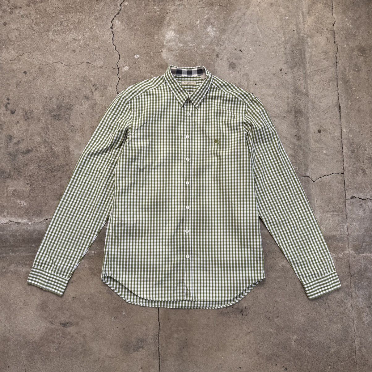 Burberry Burberry Brit Button Up Green Shirt Size US L / EU 52-54 / 3 - 1 Thumbnail