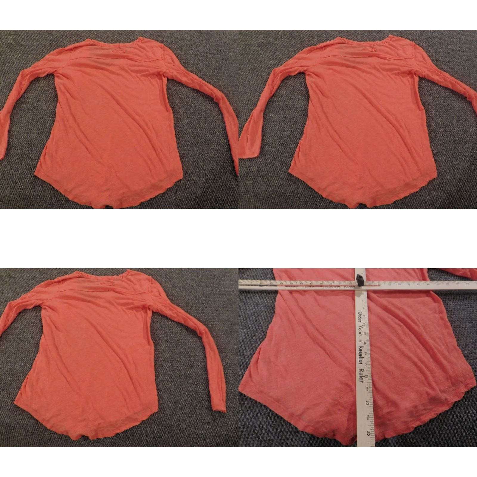Vintage VINTAGE We the Free Womens Blouse XS Pink Stretch Top Long Sleeve V-Neck Casual Sleeve Cotton Polyester Regular Basic Womens Size XS / US 0-2 / IT 36-38 - 8 Thumbnail