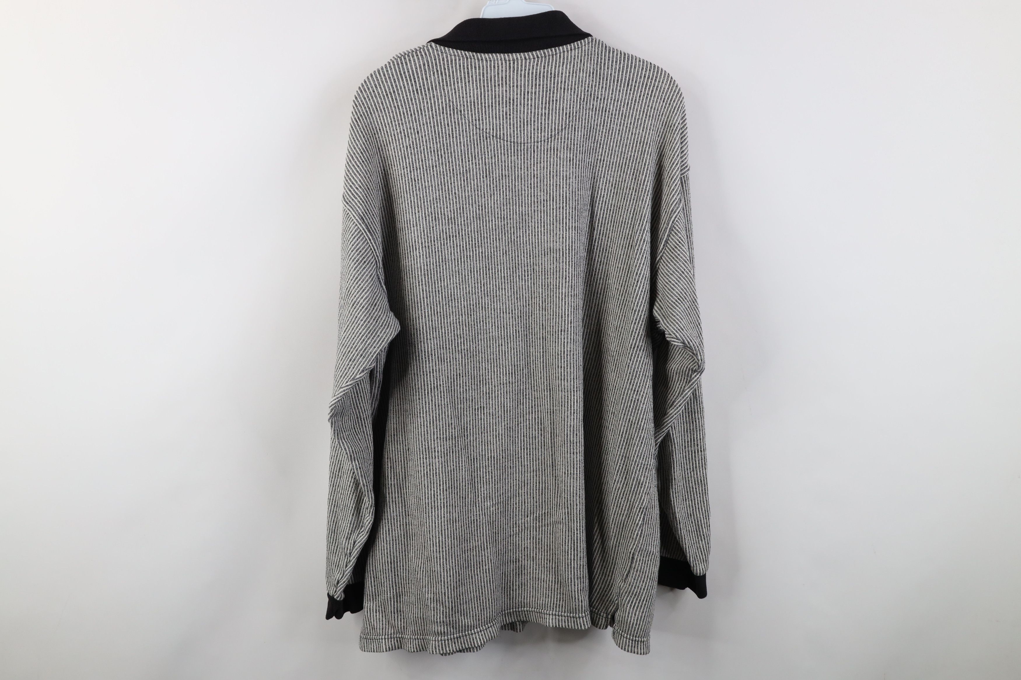 Vintage Vintage 90s Streetwear Knit Long Sleeve Rugby Polo Shirt Size US XL / EU 56 / 4 - 10 Thumbnail