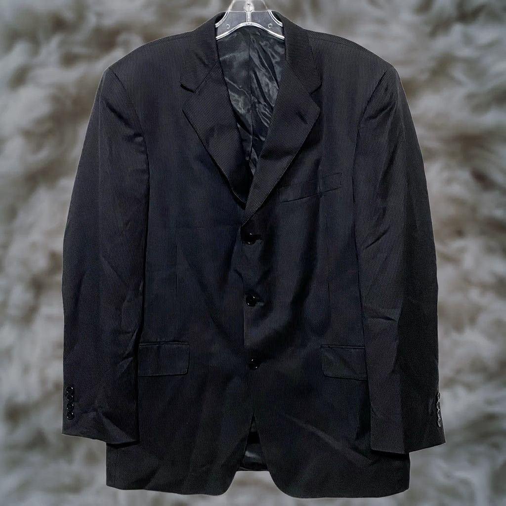 Loro Piana VINTAGE Daniel Cremieux Loro Piana Italy Striped Suit Jacket 3 Button 2x Vented Mens 40R Size 40R - 1 Thumbnail
