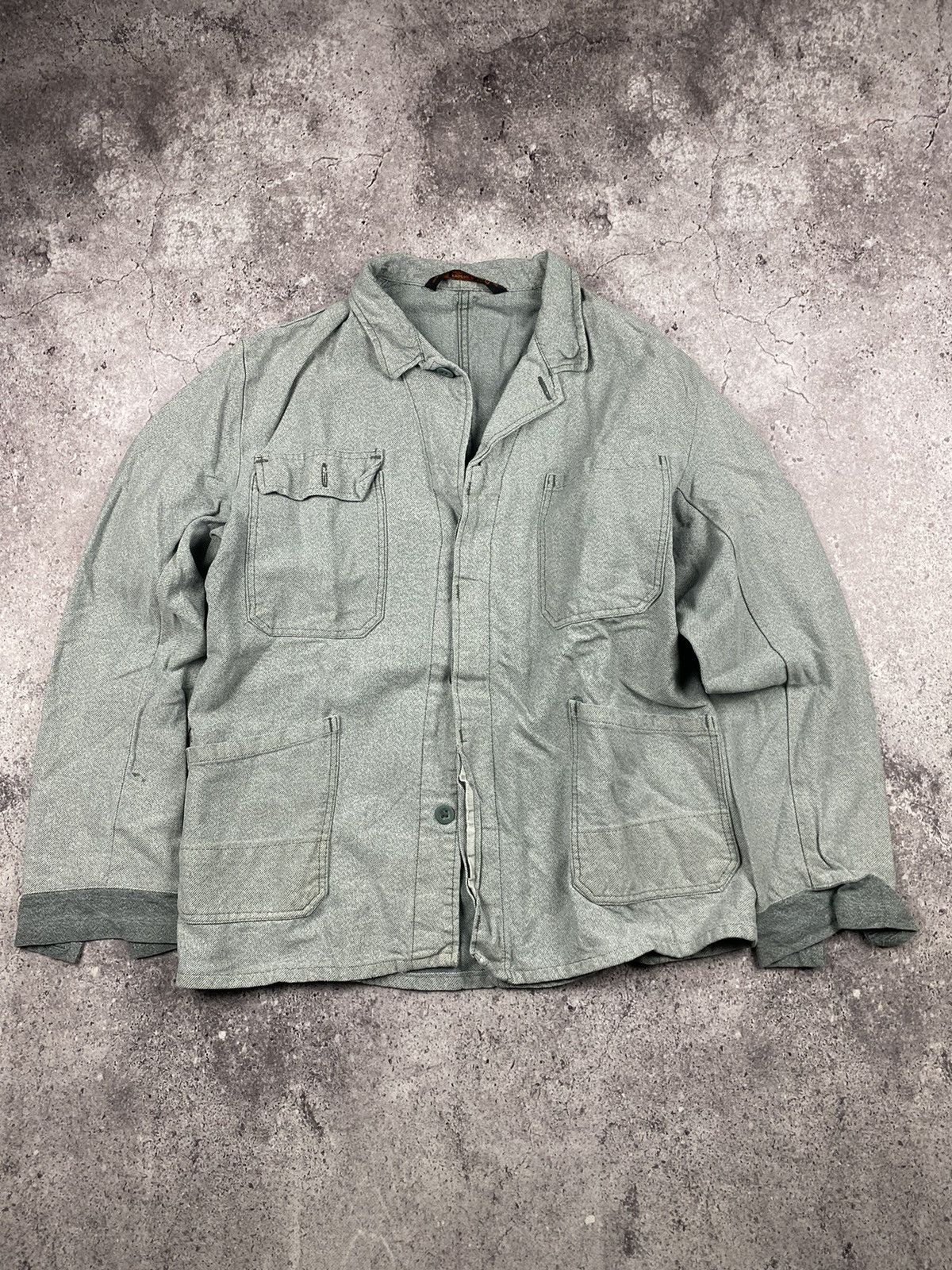 Japanese Brand × Vintage Vintage Japan Crazy quality Workwear overshirt Pocket Jacket Size US M / EU 48-50 / 2 - 1 Thumbnail