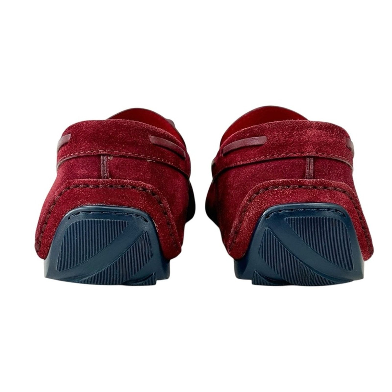 Ermenegildo Zegna Burgundy Red Suede Leather Driving Shoes Loafers Size US 8 / EU 41 - 6 Thumbnail