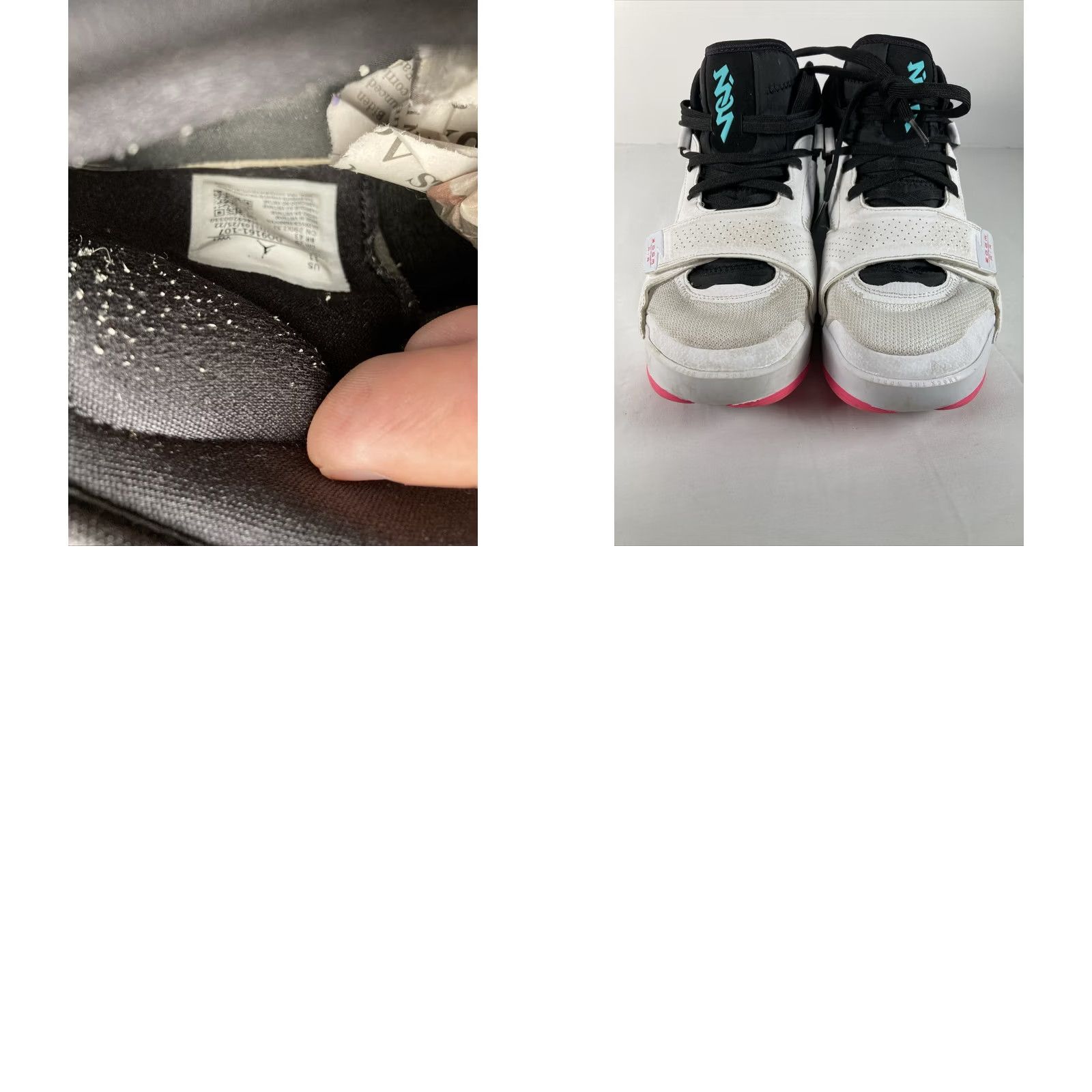 Nike Nike Air Jordan Zion 2 White Dynamic Volt Turquoise 2022 Mens 11 DO9161-107 Basketball Sneakers Nike Shoe White 2022 Mens 11 Jordan Zion 2 Vintage No Size US 11 / EU 44 - 8 Thumbnail