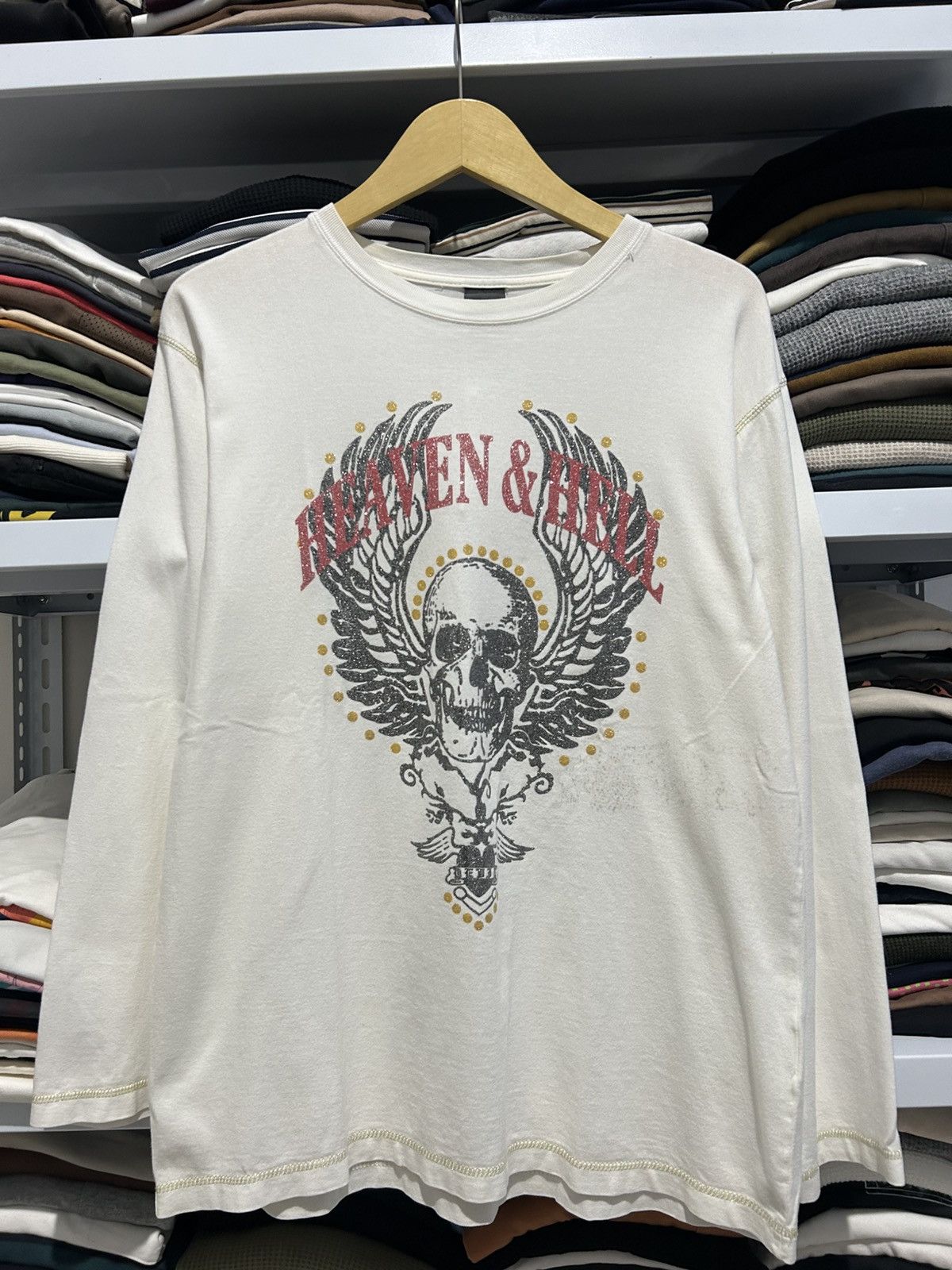 Japanese Brand Skull punk Glitter sleeve Heaven & Hell Size US L / EU 52-54 / 3 - 1 Thumbnail
