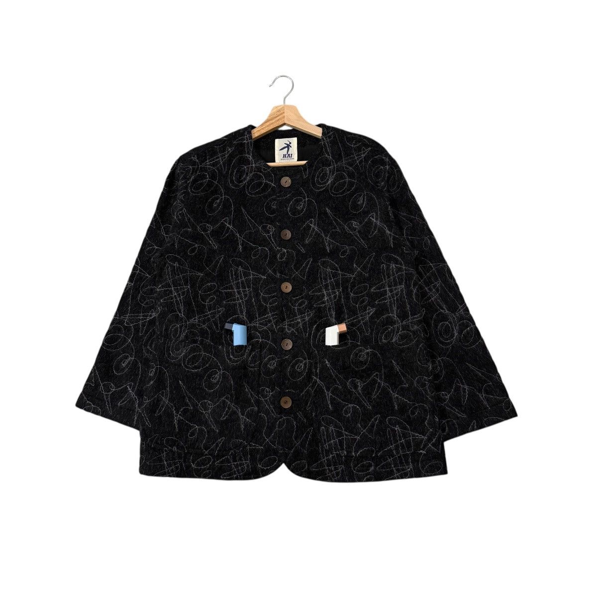 Hai Sporting Gear Vintage Hai Sporting Gear Issey Miyake Wool Jacket Size US M / EU 48-50 / 2 - 1 Thumbnail