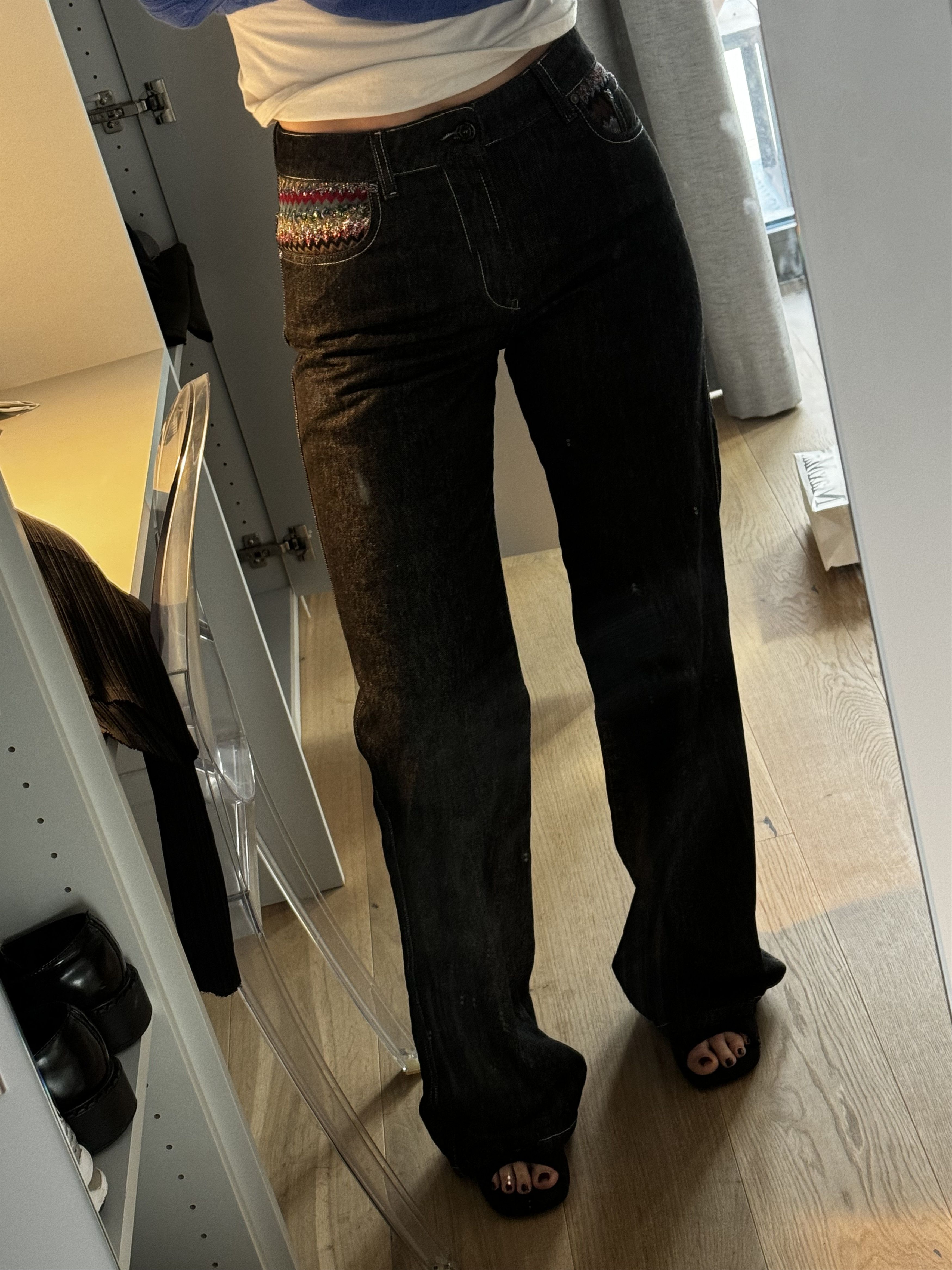 Missoni Missoni Straight Leg Jeans Size 31" - 2 Thumbnail