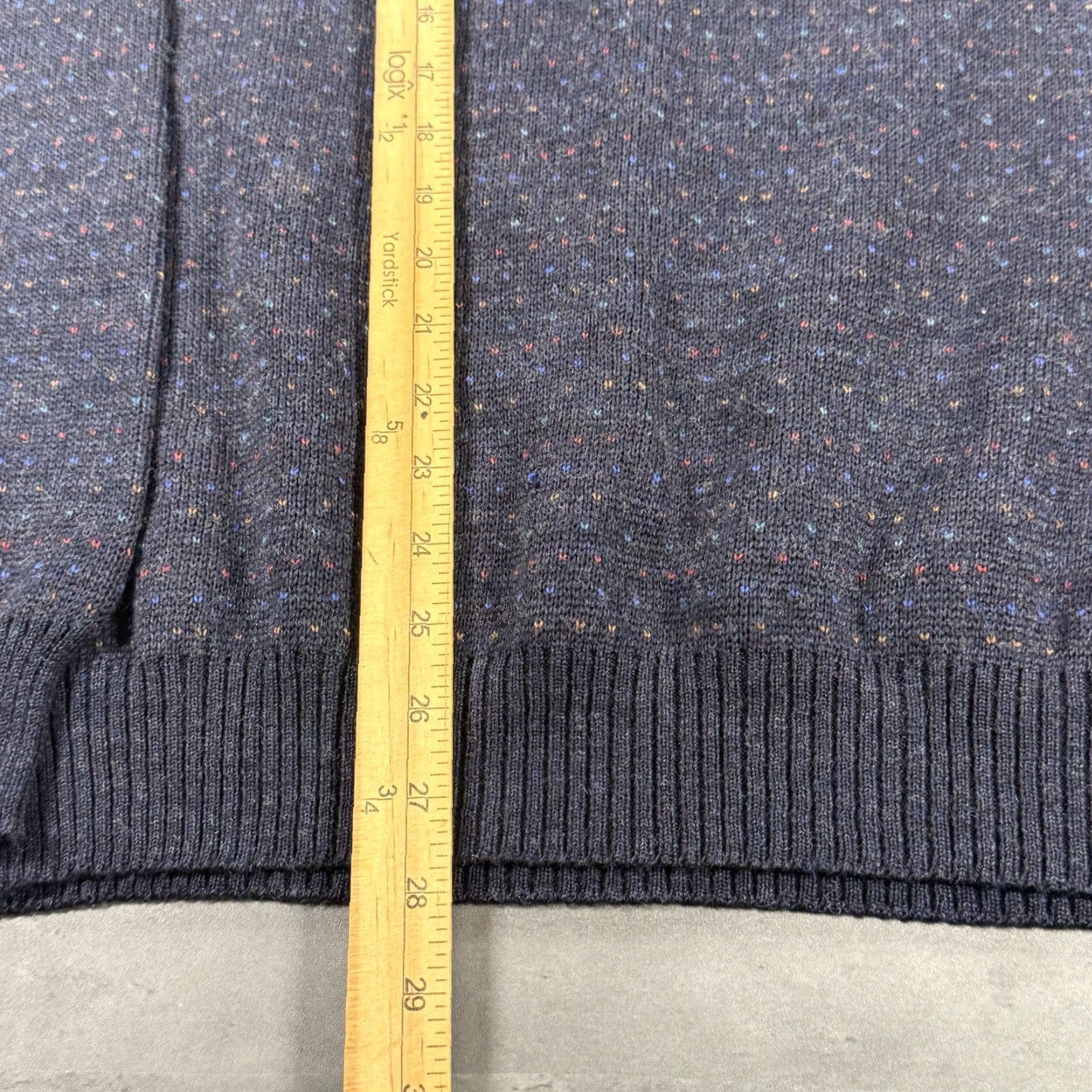 Vintage VINTAGE Woolmark Sweater Mens XL Navy Blue Polka Dot Rainbow 80s Preppy Minimal Size US XL / EU 56 / 4 - 5 Thumbnail