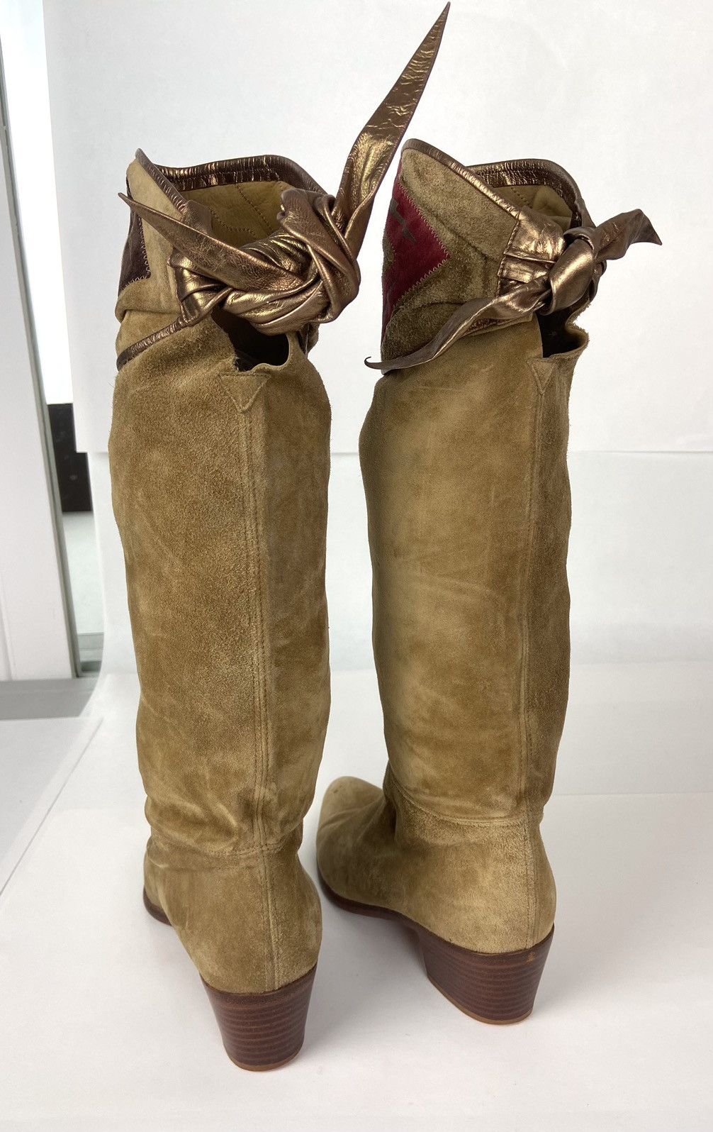 Vintage Vintage JOAN And DAVID Couture Womens Suede Boots 6 M Size US 6 / IT 36 - 4 Thumbnail