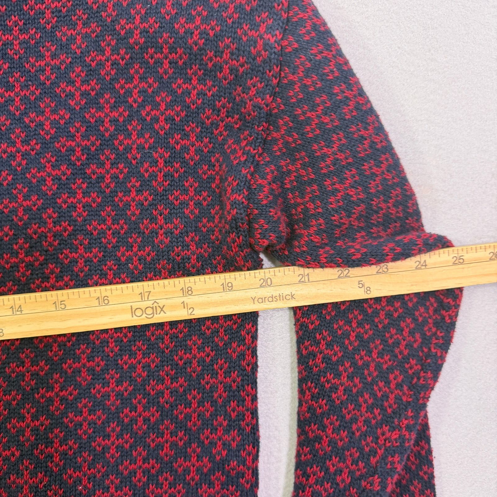 Pendleton Pendleton Collared Sweater Men's Medium Red Blue Geometric Size US M / EU 48-50 / 2 - 8 Thumbnail