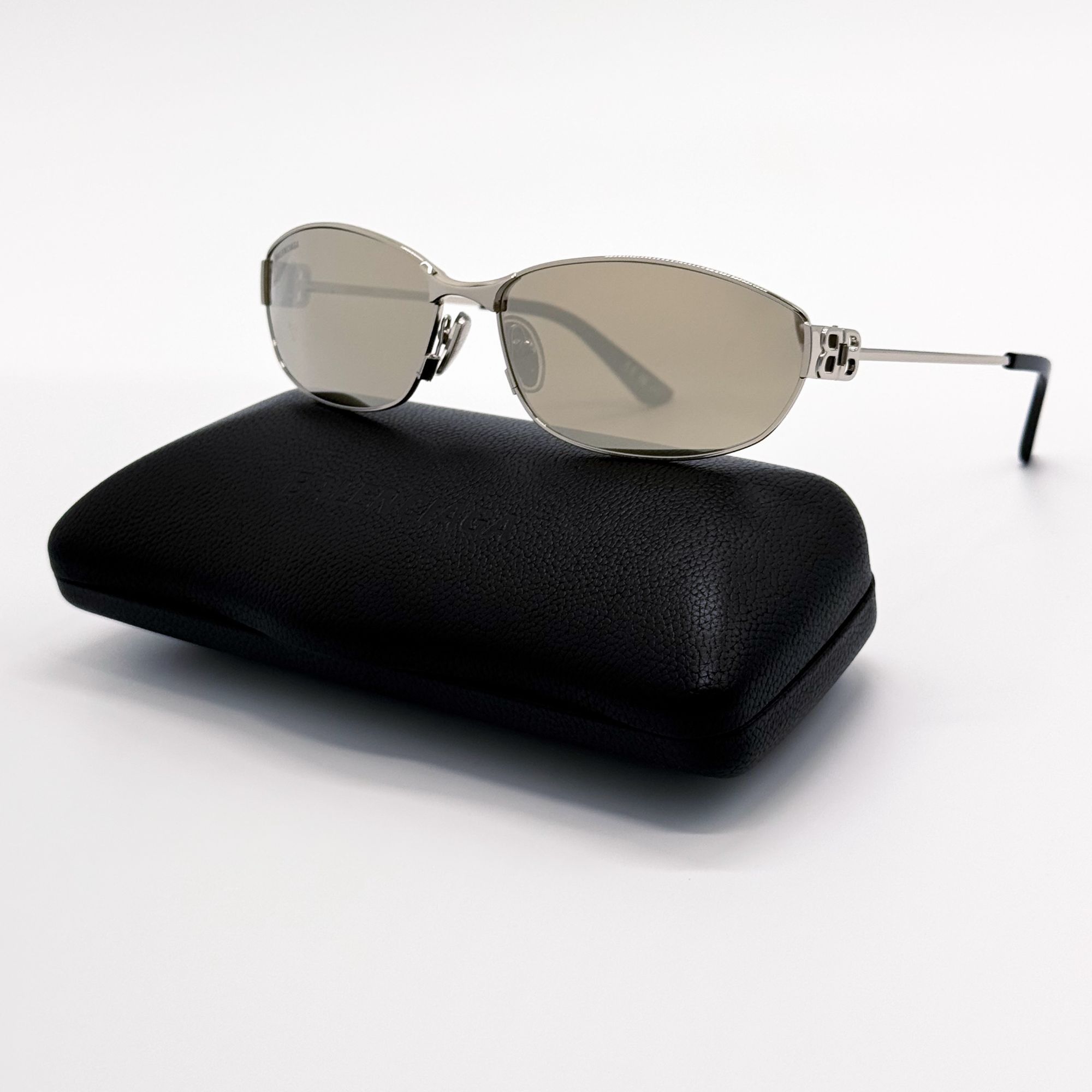 Balenciaga NEW BALENCIAGA BB0336S 006 SUNGLASSES SILVER WOMEN EYEWEAR Size ONE SIZE - 2 Thumbnail
