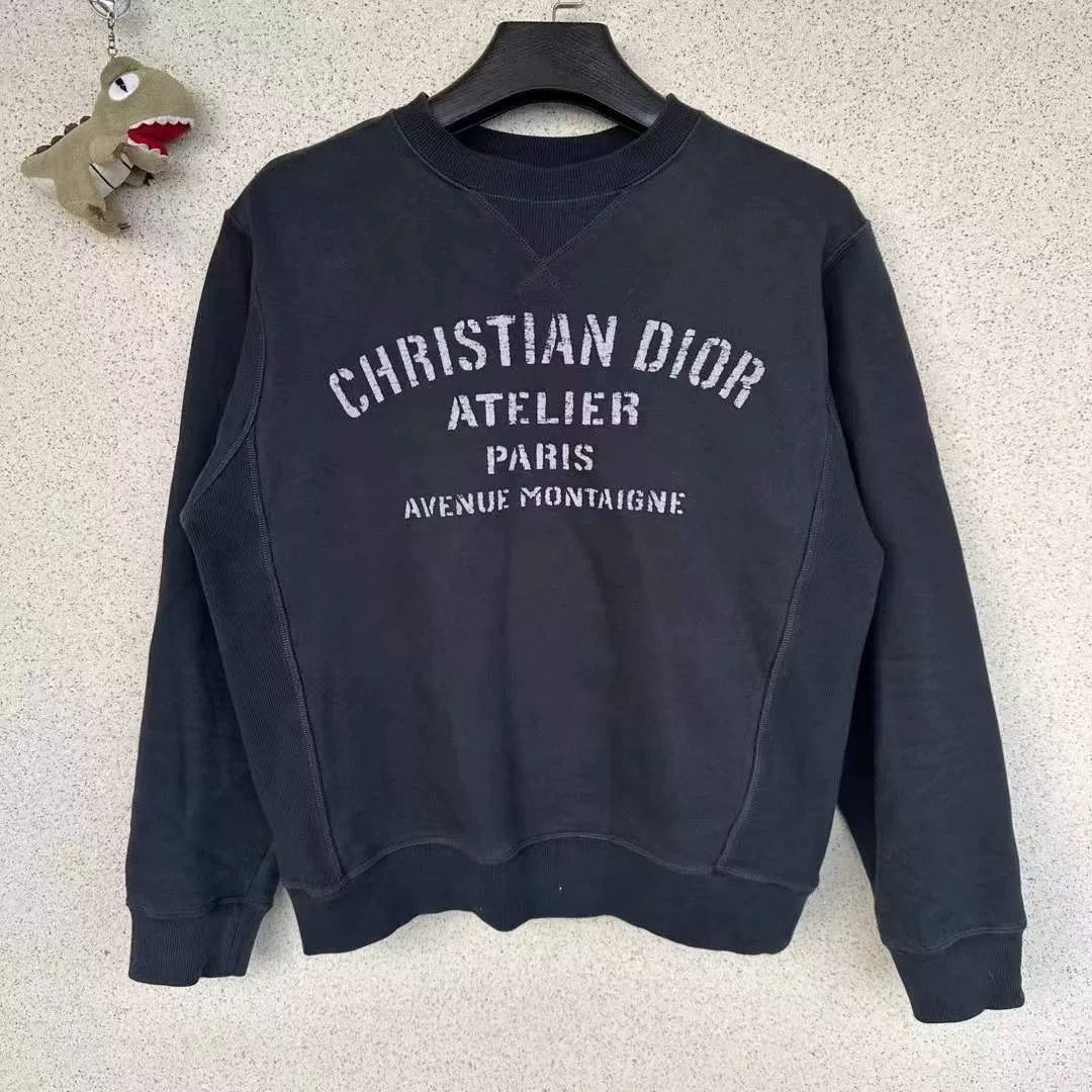 Dior Dior Flocked Slogan Sweatshirt Size US M / EU 48-50 / 2 - 1 Thumbnail