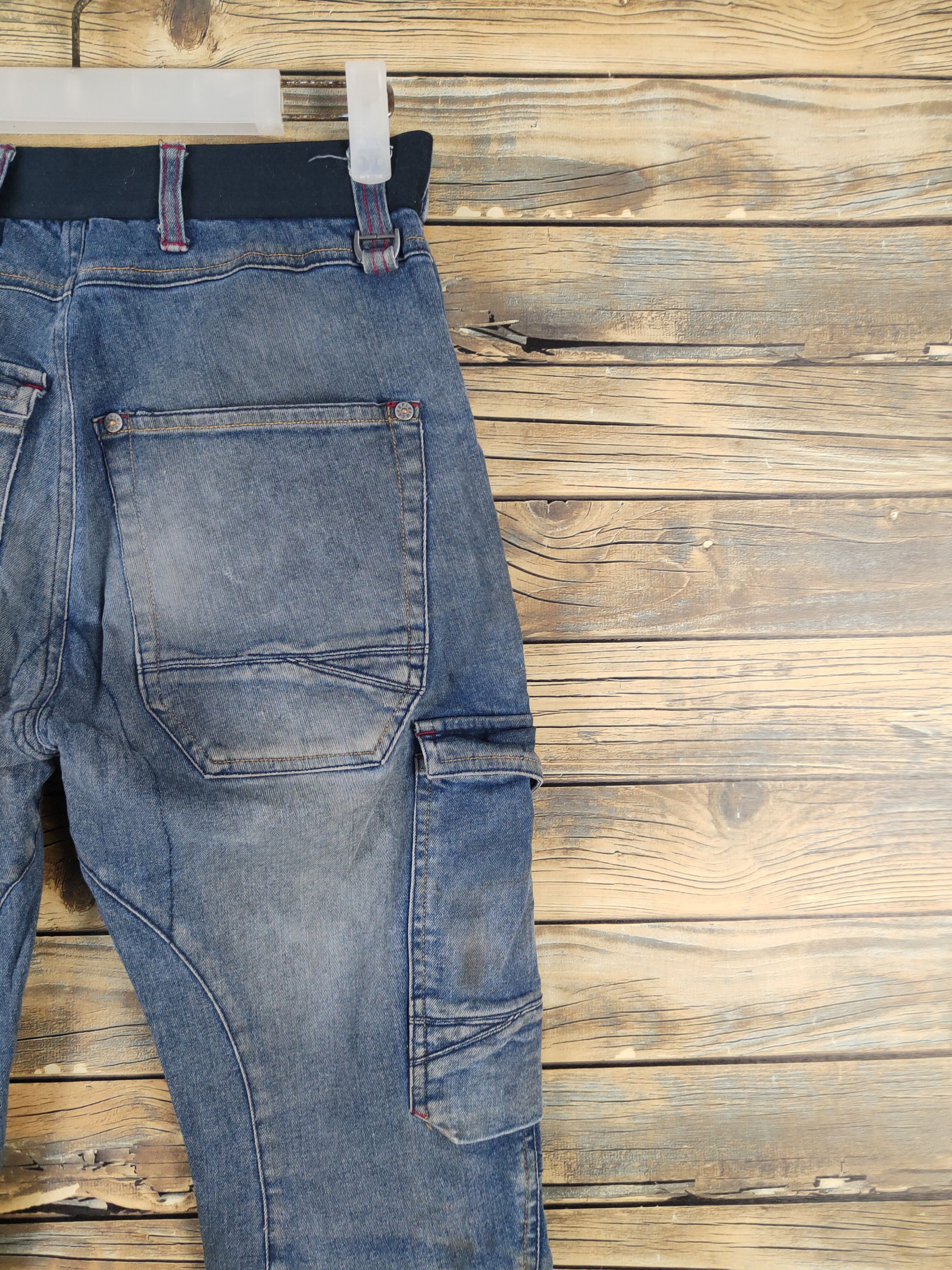 Japanese Brand FieldCore Blue Distressed Ripped Jeans #W2083 Size US 28 / EU 44 - 10 Thumbnail