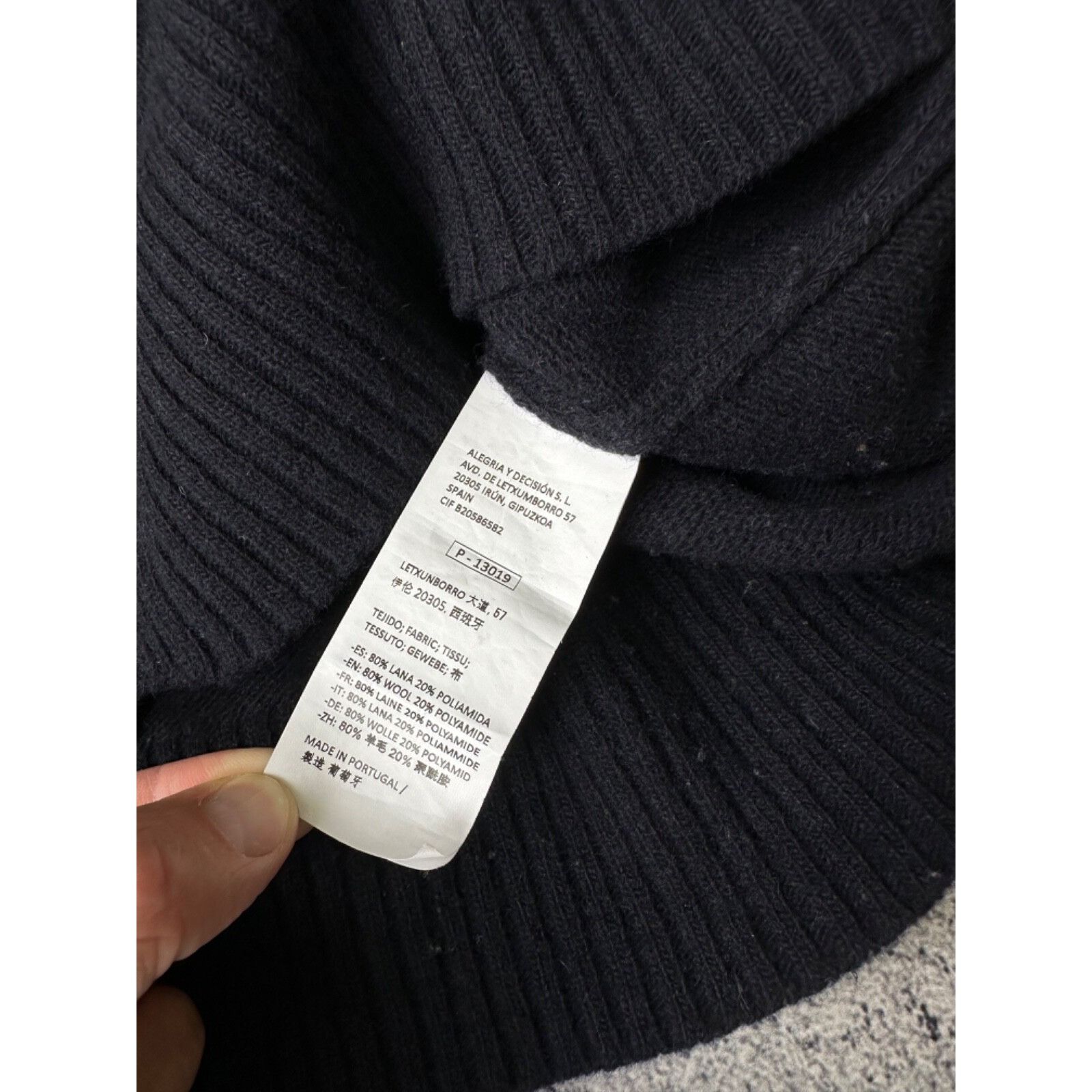 Vintage VTG DOT Loreak Navy Wool Cardigan Sweater Size US XL / EU 56 / 4 - 7 Thumbnail