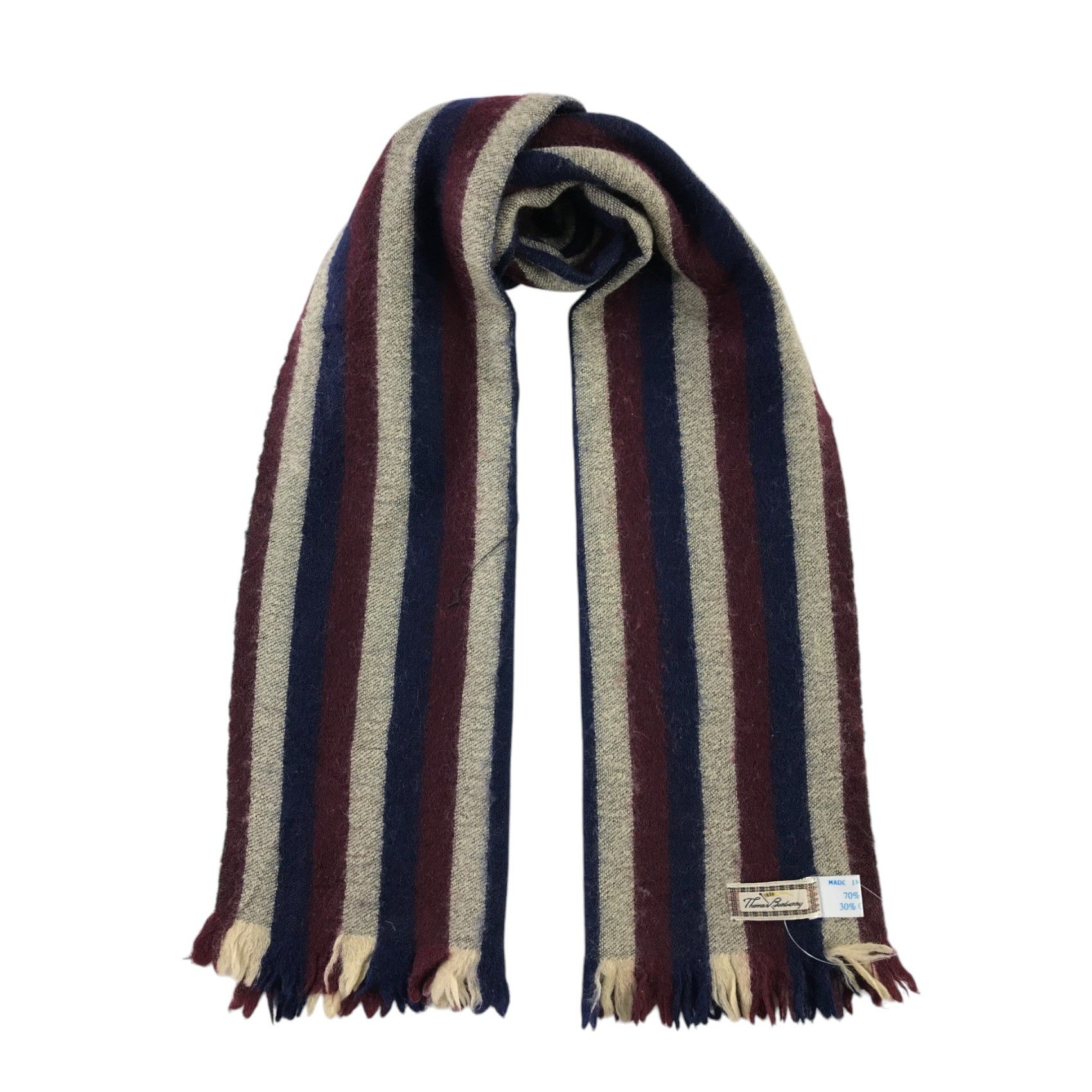 Burberry × Vintage Burberry Scarf / Muffler / Neckwear - WW1868 Size ONE SIZE - 1 Thumbnail