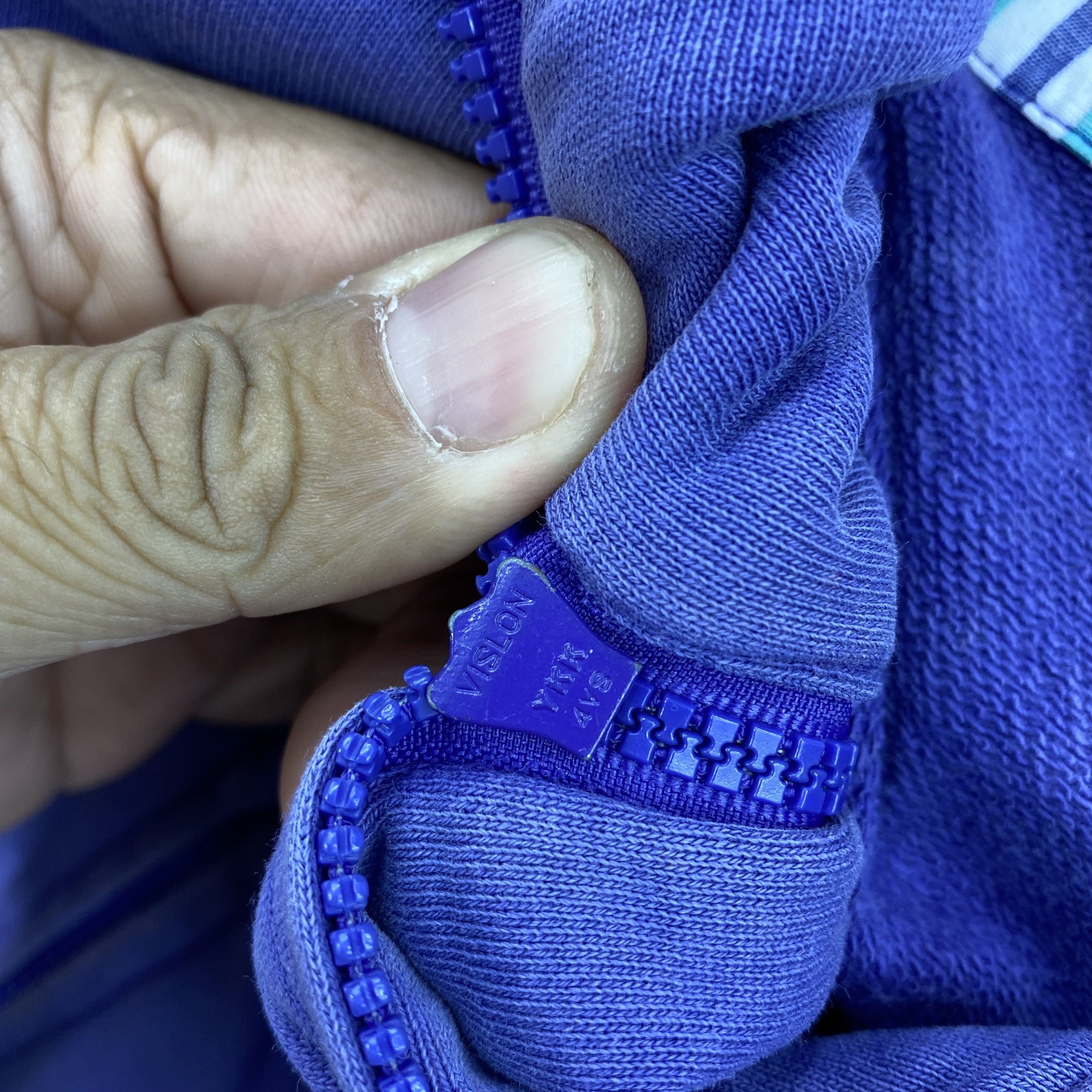 Japanese Brand Vintage 90s Mac Hope Zip Up Hoodie Faded Purple Sweatshirt Size US M / EU 48-50 / 2 - 6 Thumbnail