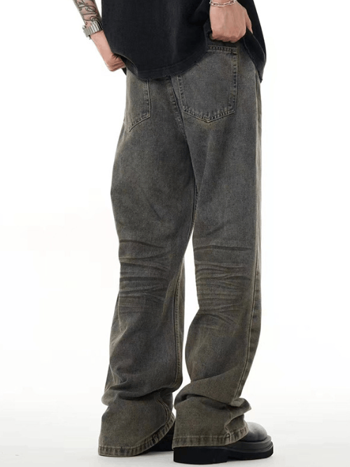 Japanese Brand × Jean Washed distressed all-match loose straight bootcut jeans Size US 32 / EU 48 - 4 Thumbnail