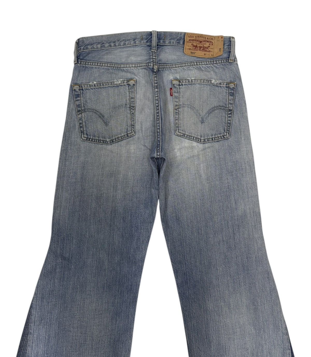 Levi's × Undercover Levis 501 NO MASS PROD Hagi Super Flared Jeans Distressed Size US 30 / EU 46 - 7 Thumbnail