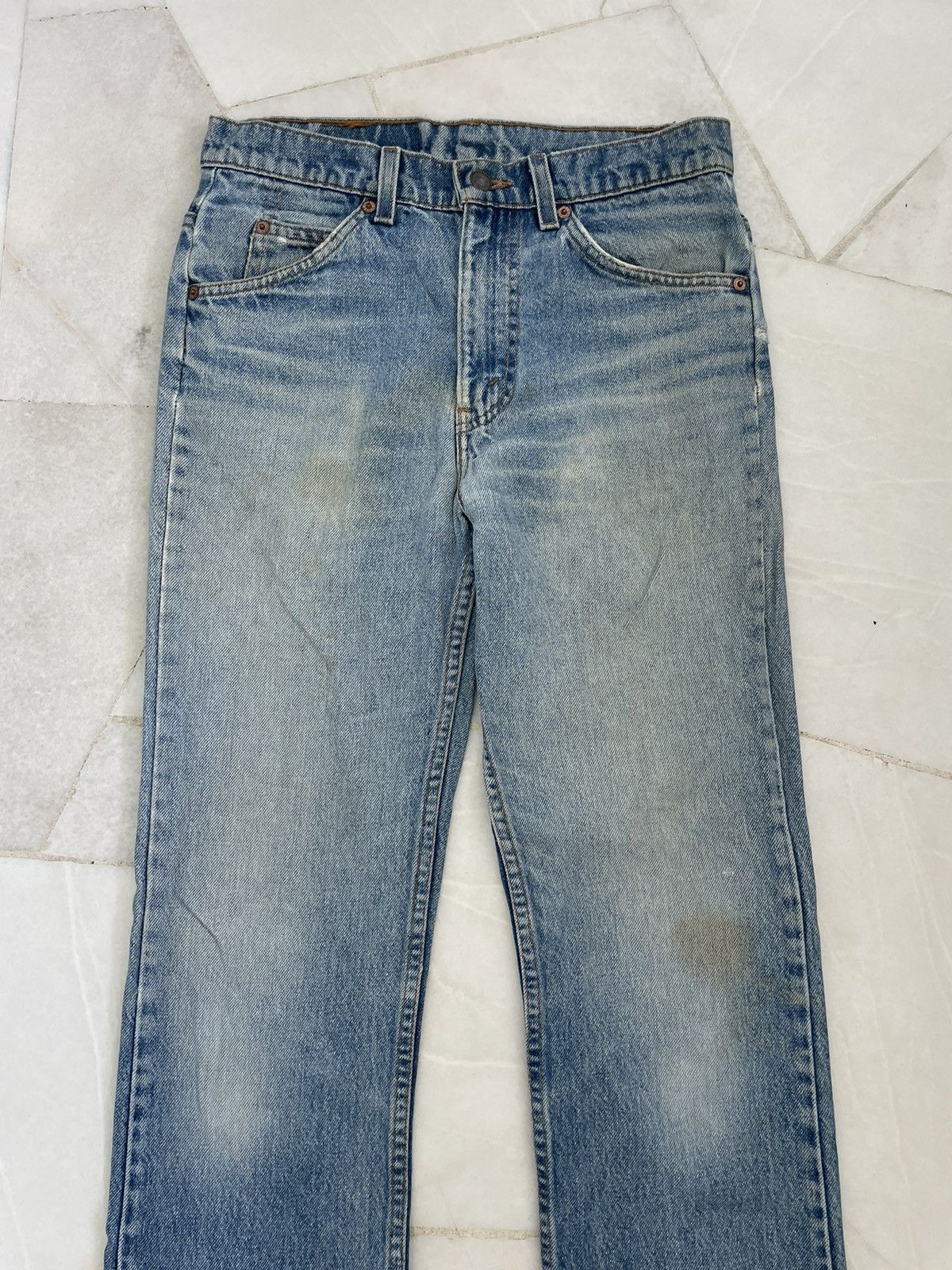 Levi's × Vintage Vintage Levis 517 Orange Tag Flare Jeans Size US 30 / EU 46 - 4 Thumbnail