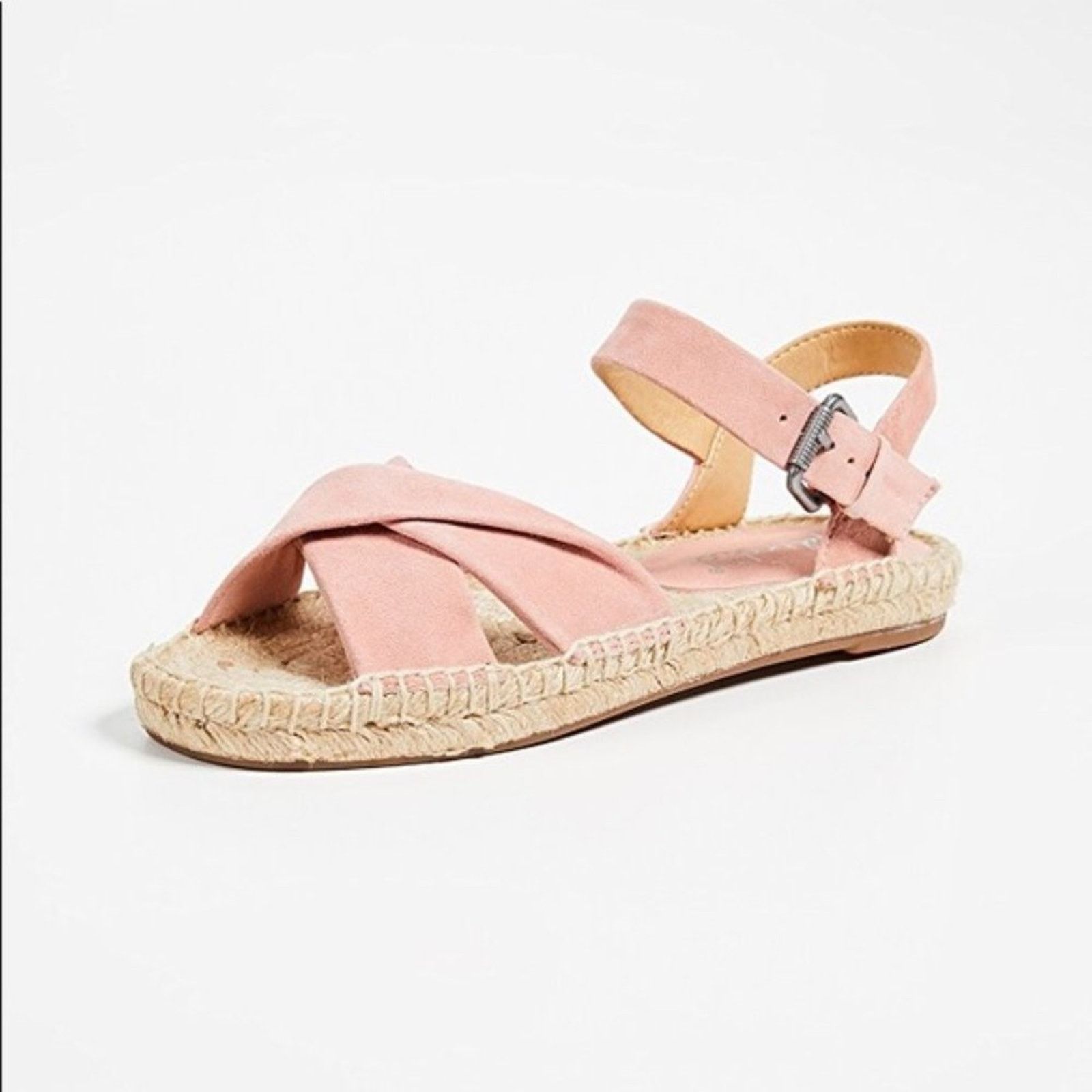 Other Splendid Pink Blush Suede Espadrille Sandals Size US 6.5 / IT 36.5 - 11 Thumbnail