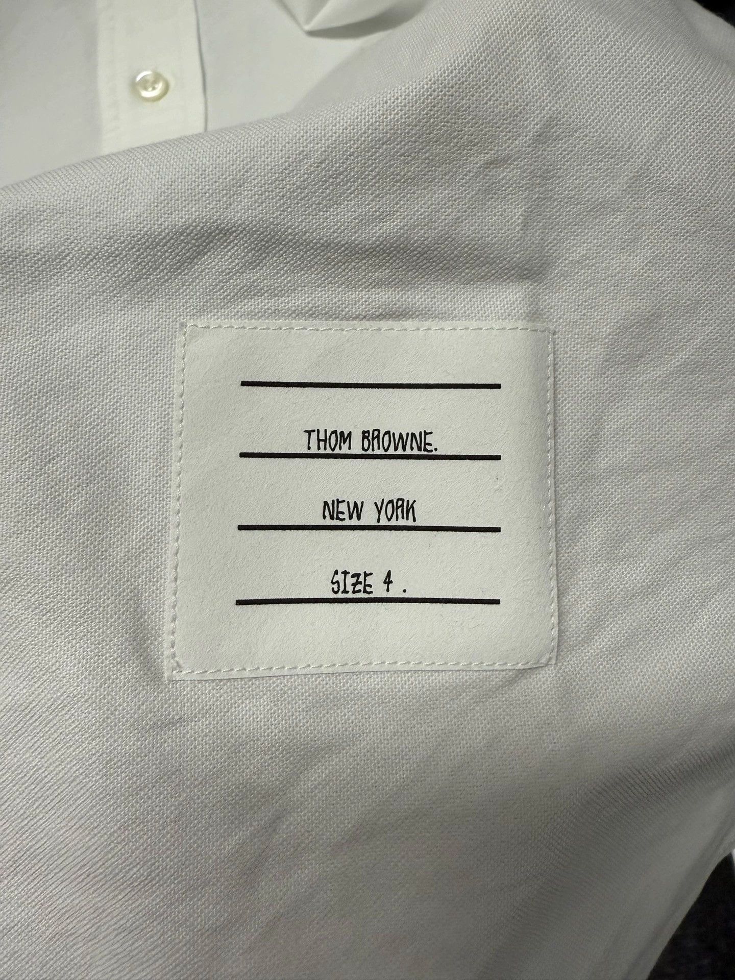 Thom Browne Thom Browne Classic White Oxford Short-Sleeve Shirt 4 Size US XL / EU 56 / 4 - 5 Thumbnail