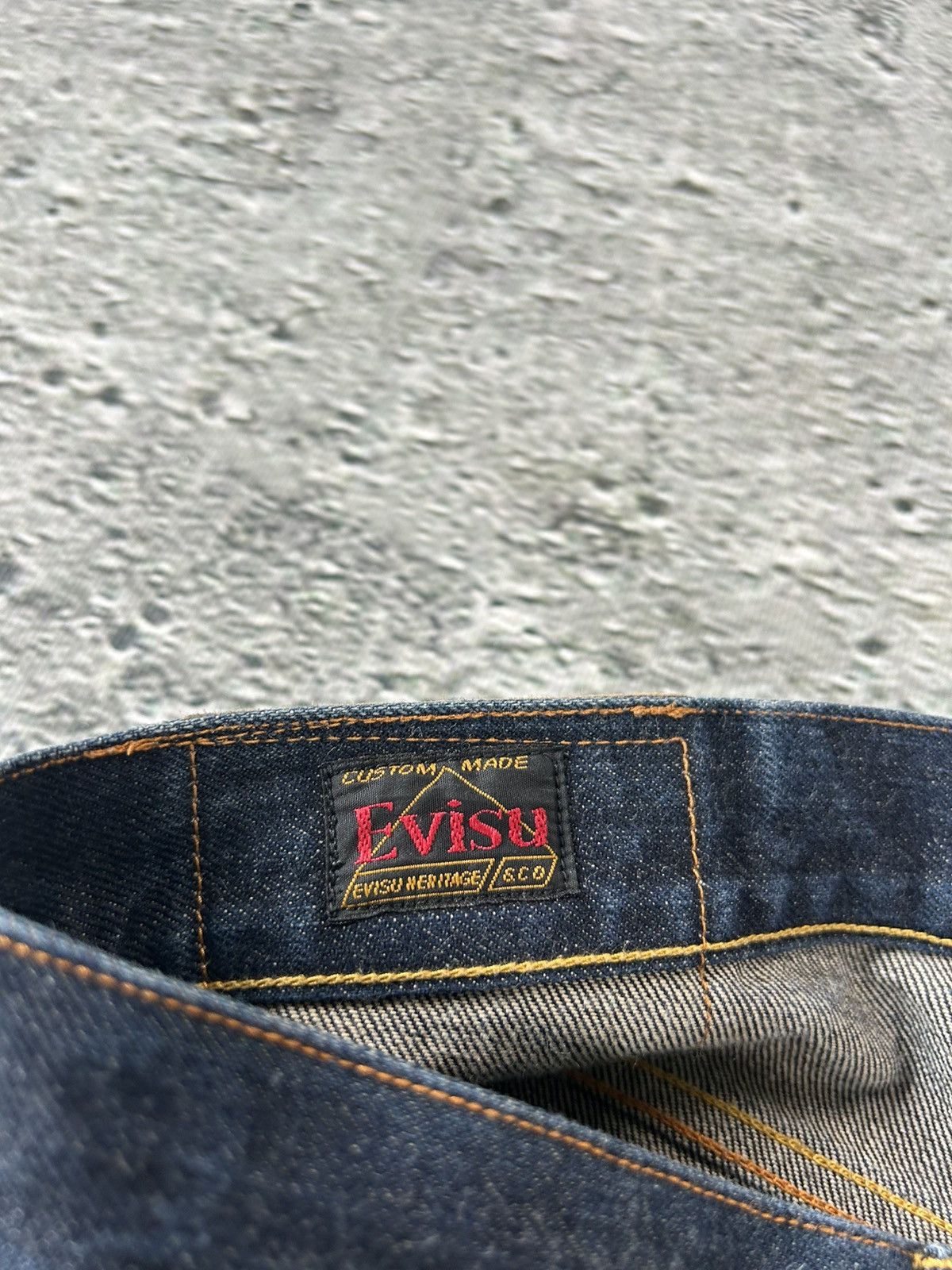 Evisu Evisu jorts navy blue Y2K shorts denim white seagulls Size US 34 / EU 50 - 8 Thumbnail