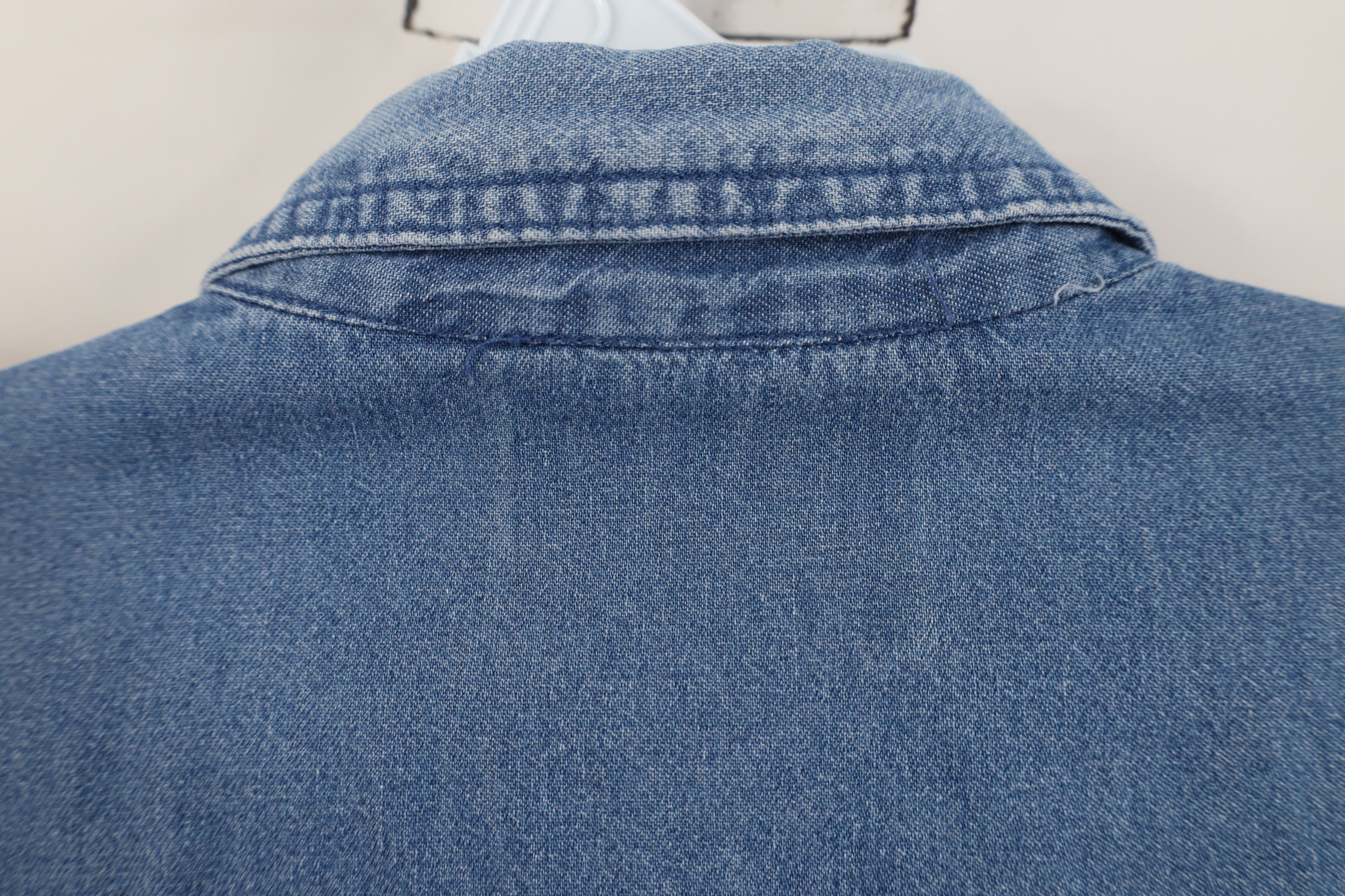 Vintage Vintage 90s Streetwear Great Land Denim Button Down Shirt Size US M / EU 48-50 / 2 - 11 Thumbnail