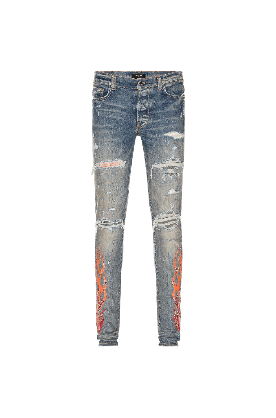 Amiri Amiri 'Bandana Flame Orange' Blue Jeans Size US 29 - 1 Preview
