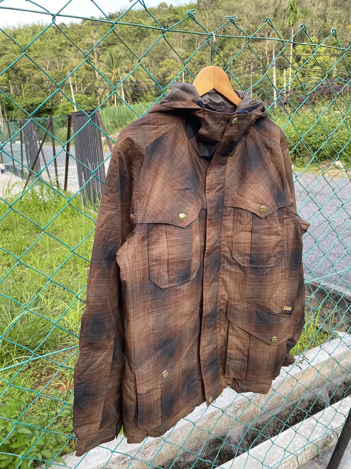 Japanese Brand ⚡️Steals⚡️ Kissmark shadowplaid ski jacket Size US L / EU 52-54 / 3 - 5 Thumbnail