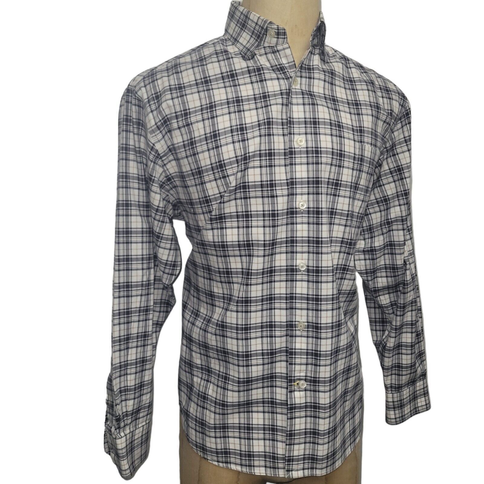 Robert Talbott Robert Talbott Long Sleeve Plaid Shirt Men's. Excellent Cond Size US L / EU 52-54 / 3 - 3 Thumbnail