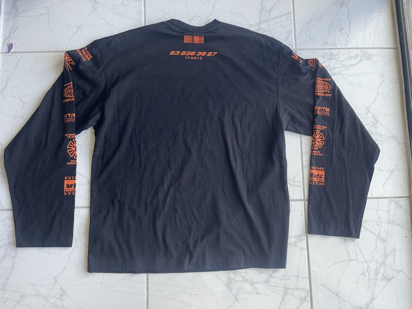 VTMNTS VTMNTS Long Sleeve T-Shirt Size US L / EU 52-54 / 3 - 4 Thumbnail
