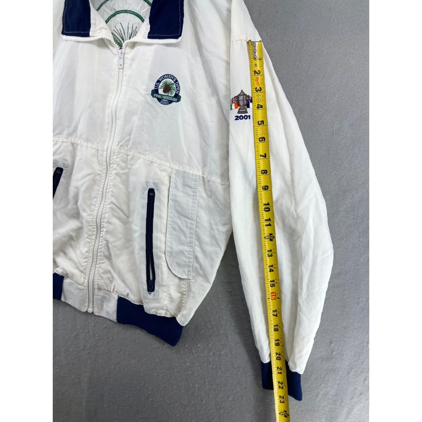 Needles VINTAGE US Womens Open Pine Needles Jacket Golf Outdoors Large Logo Jacket Womens White XS? Size S / US 4 / IT 40 - 5 Thumbnail